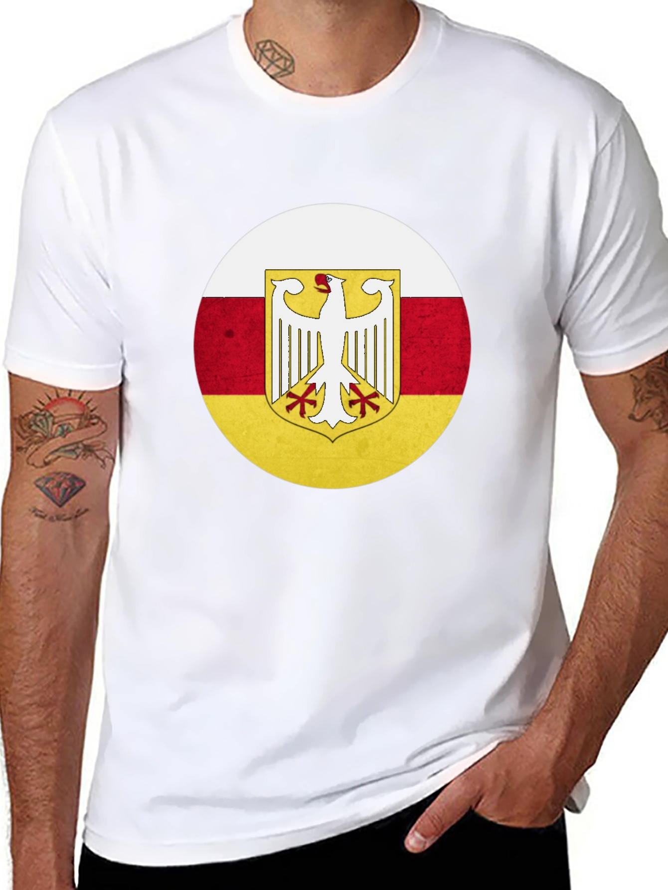 Ossetia Eagle Crest Black T-Shirt