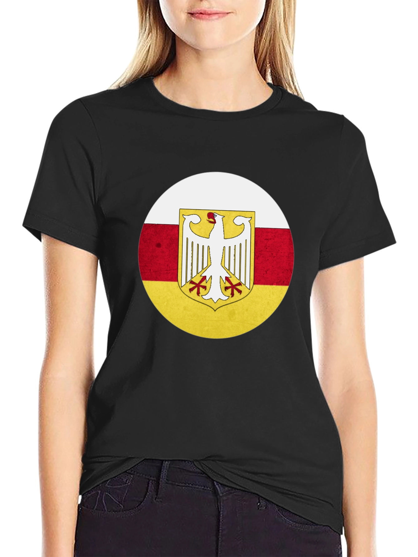 Ossetia Eagle Crest Black T-Shirt