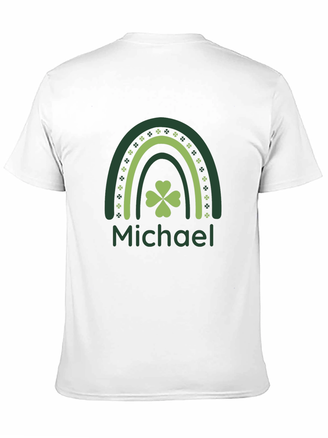 St. Patricks Day Michael Rainbow Shamrock T-Shirt