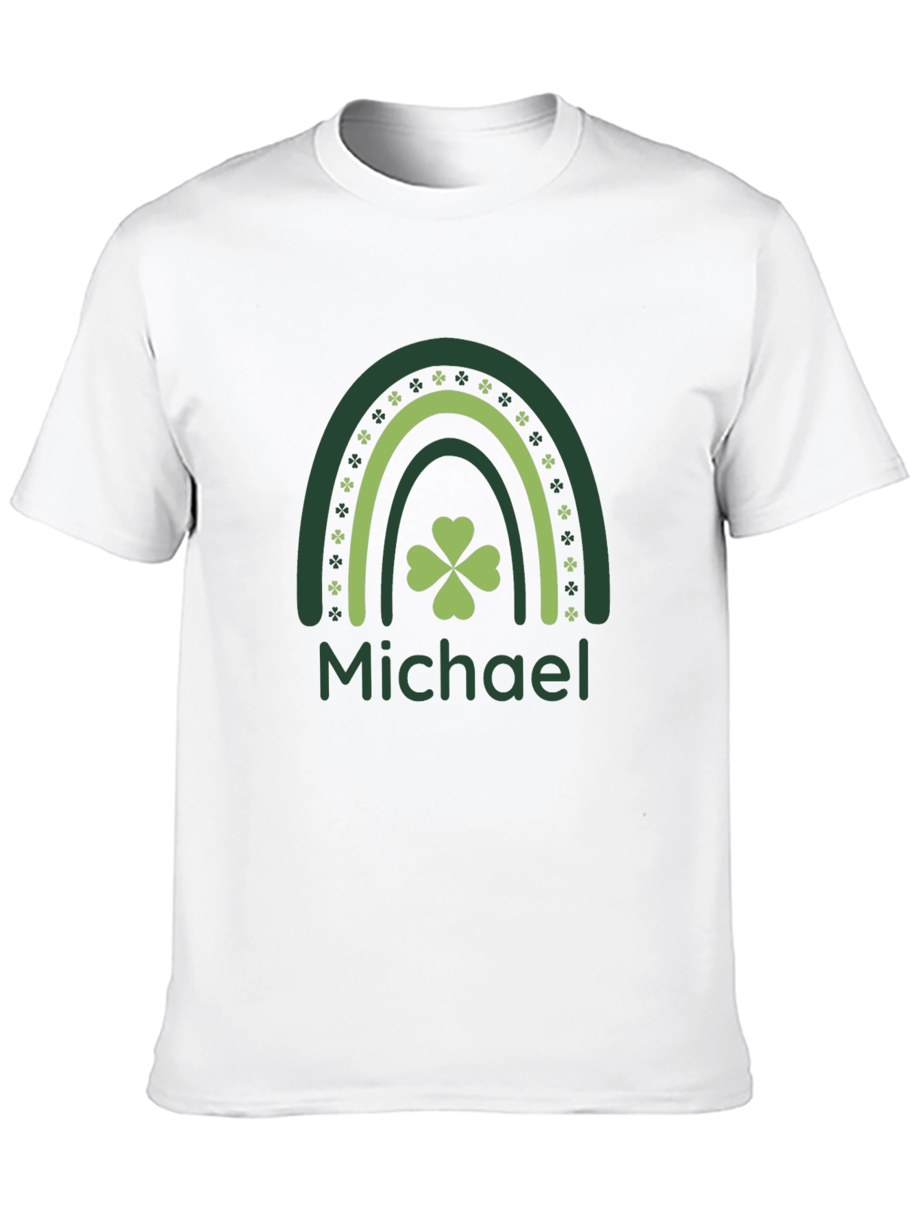 St. Patricks Day Michael Rainbow Shamrock T-Shirt