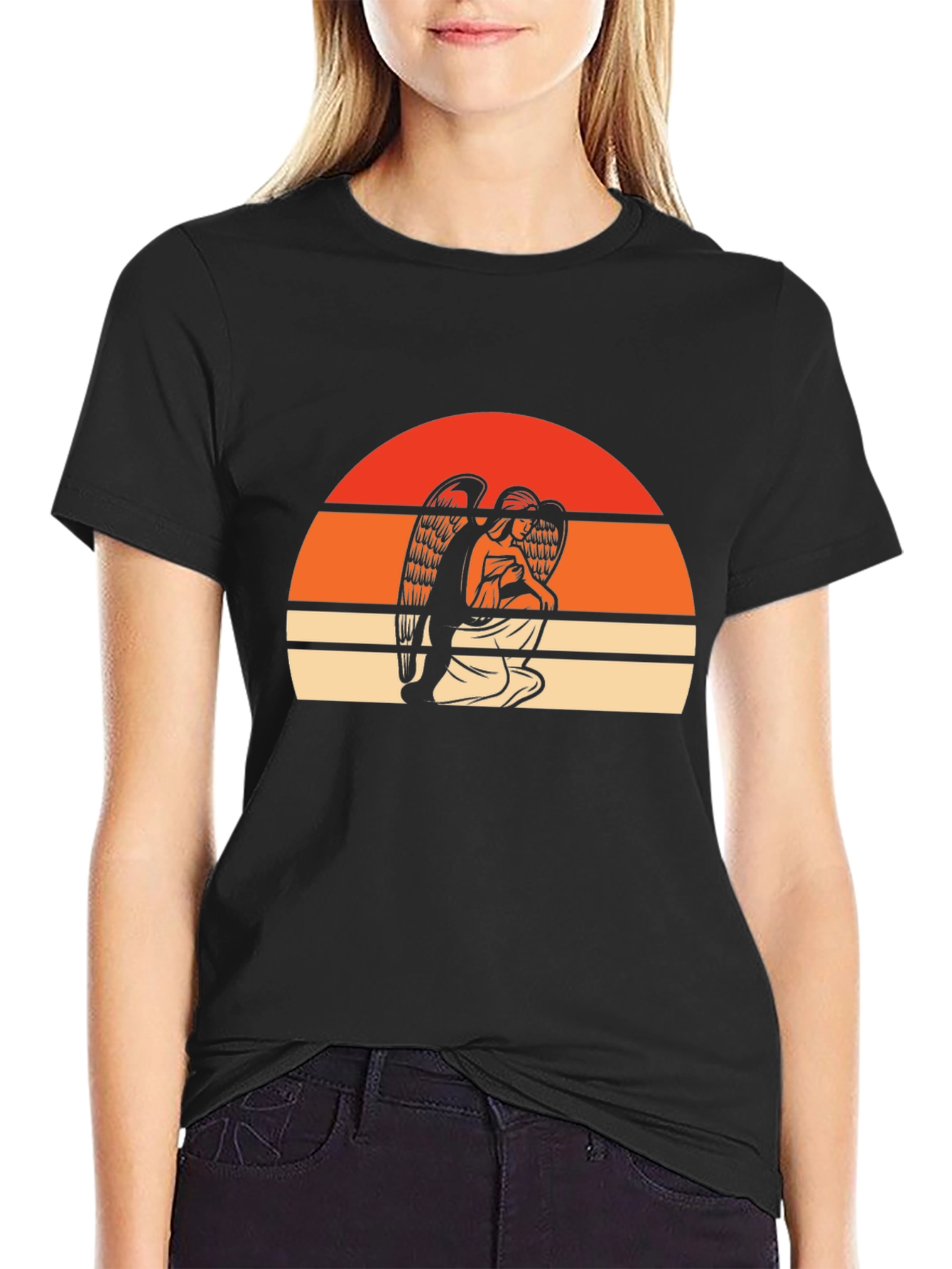 Retro Angel Graphic T-Shirt