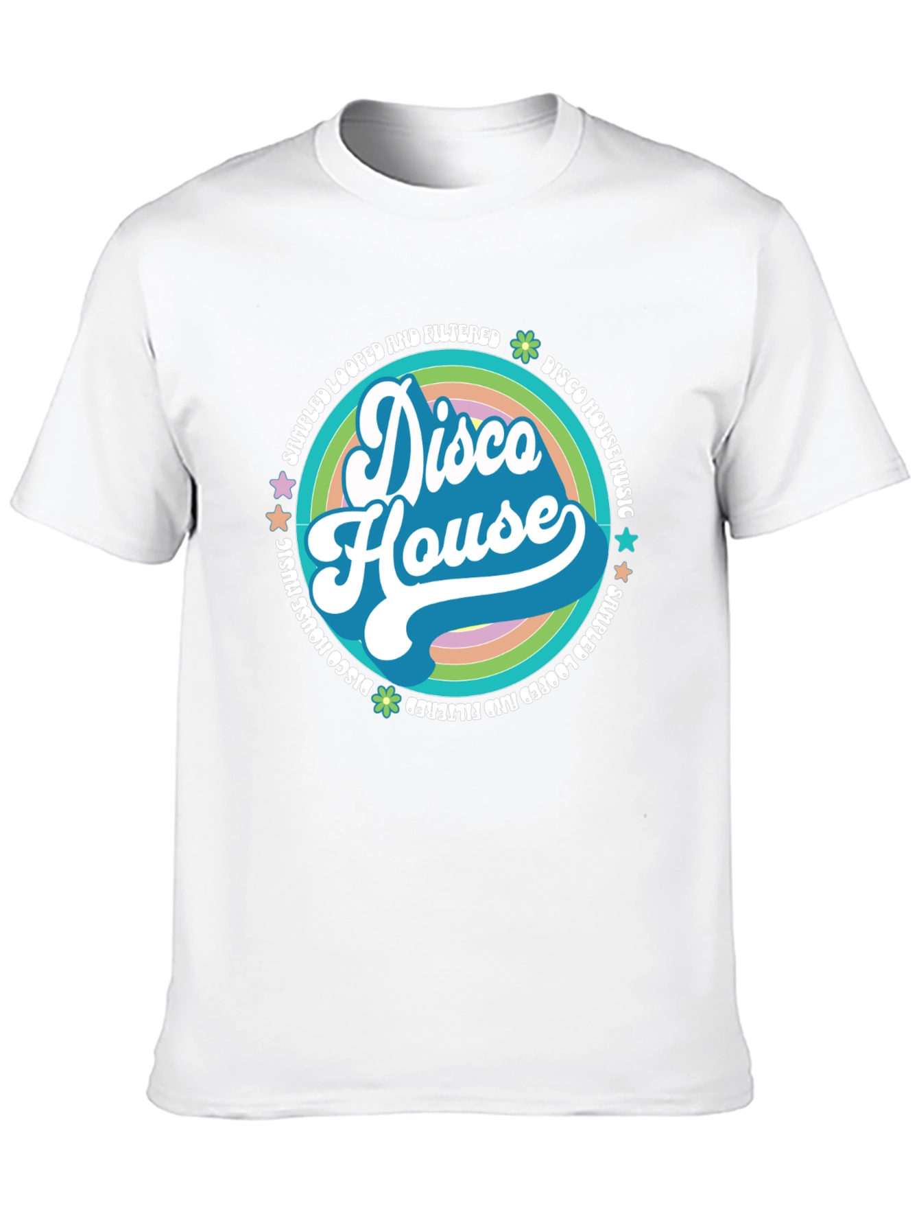 Retro Disco House Music Graphic T-Shirt