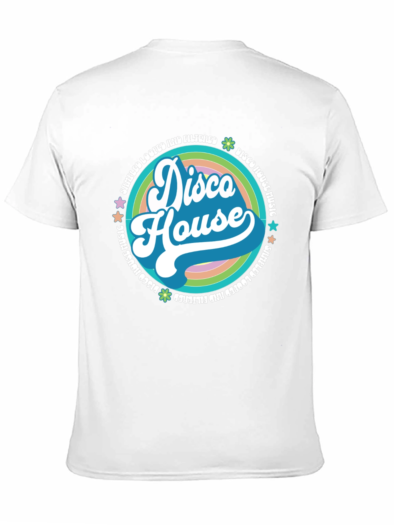 Retro Disco House Music Graphic T-Shirt