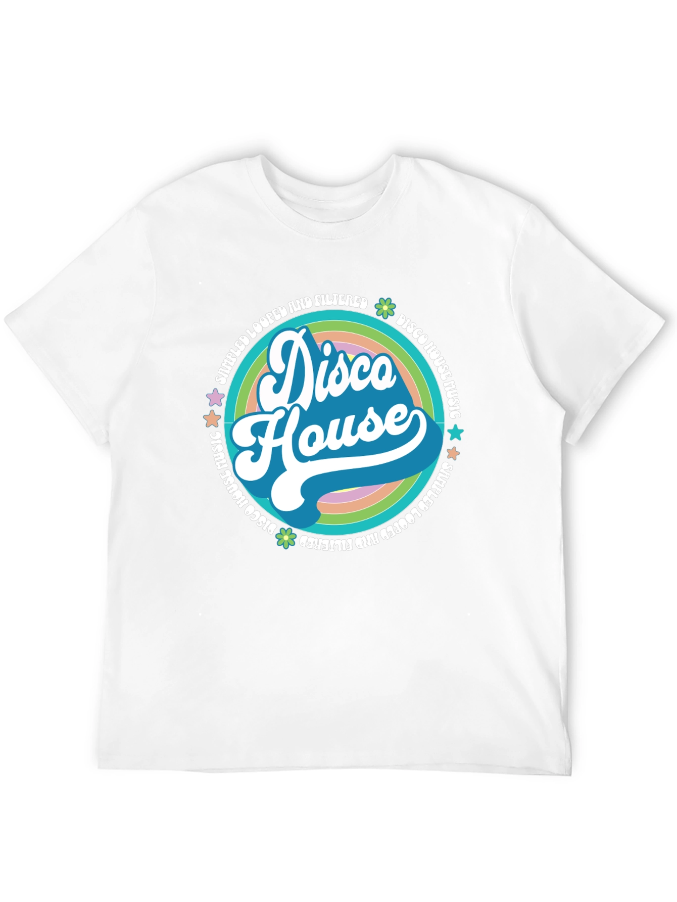 Retro Disco House Music Graphic T-Shirt