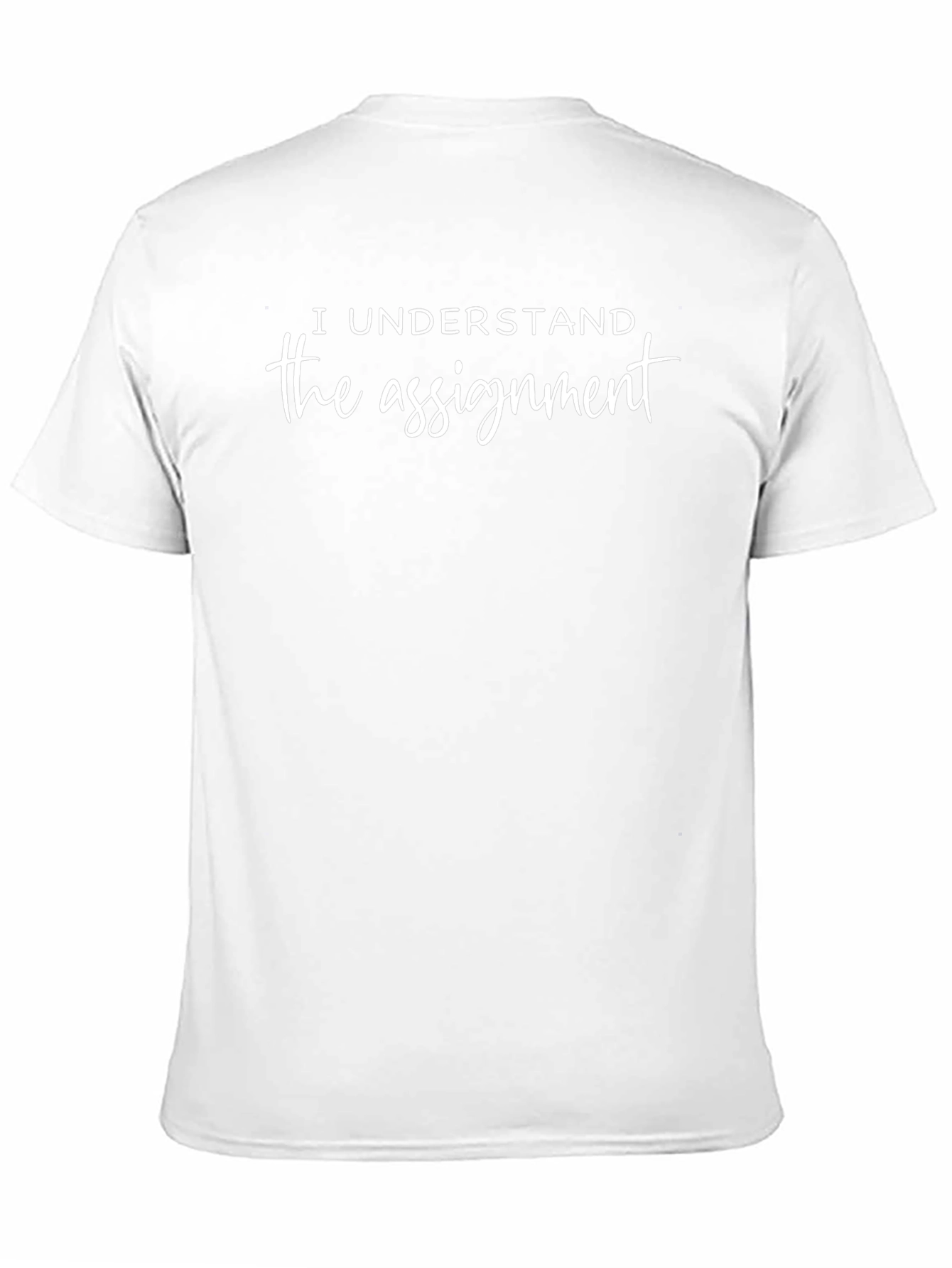 I Understand The Assignment Black Graphic Tee