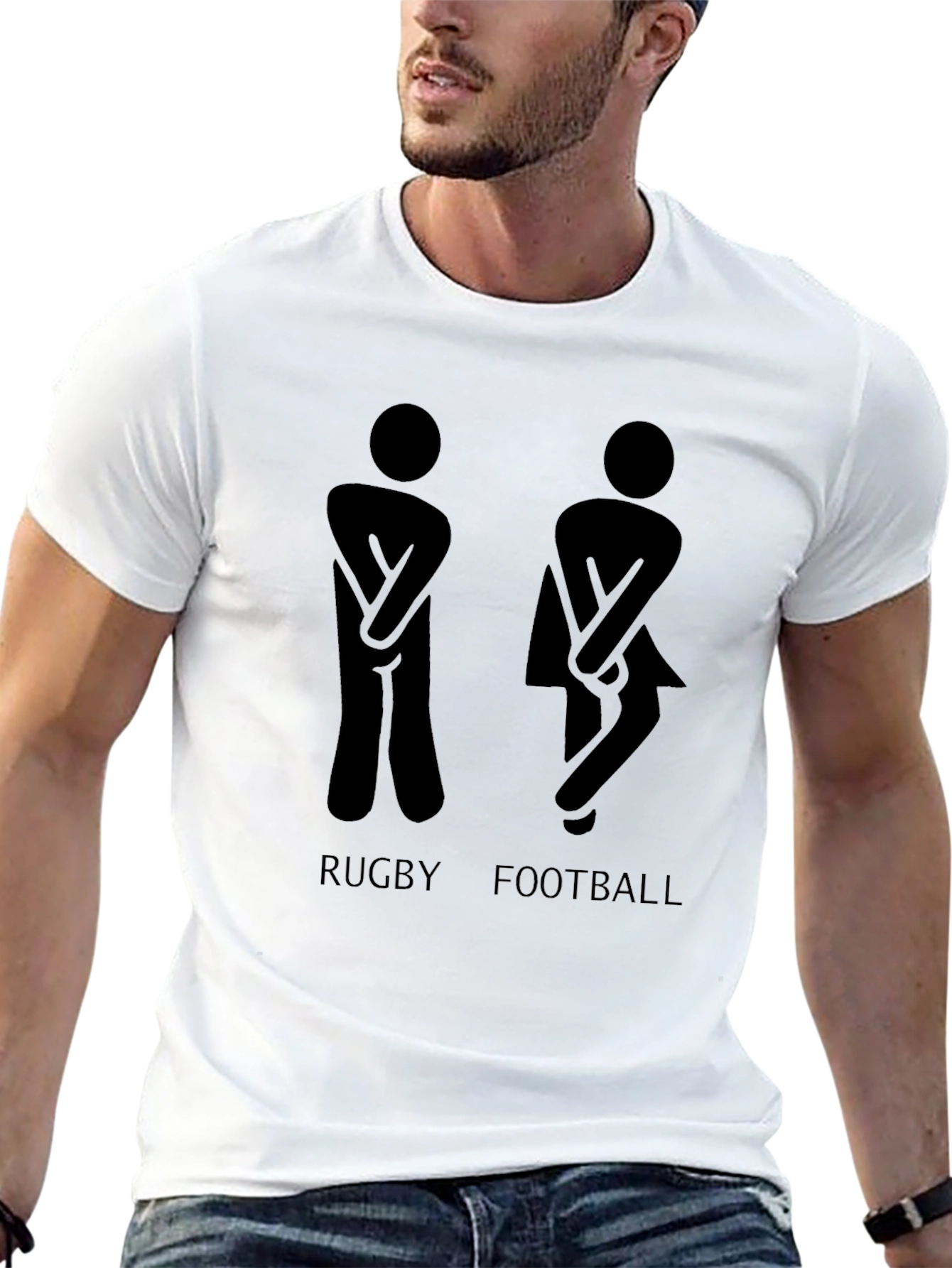 Funny Rugby Football Humor Graphic Tee