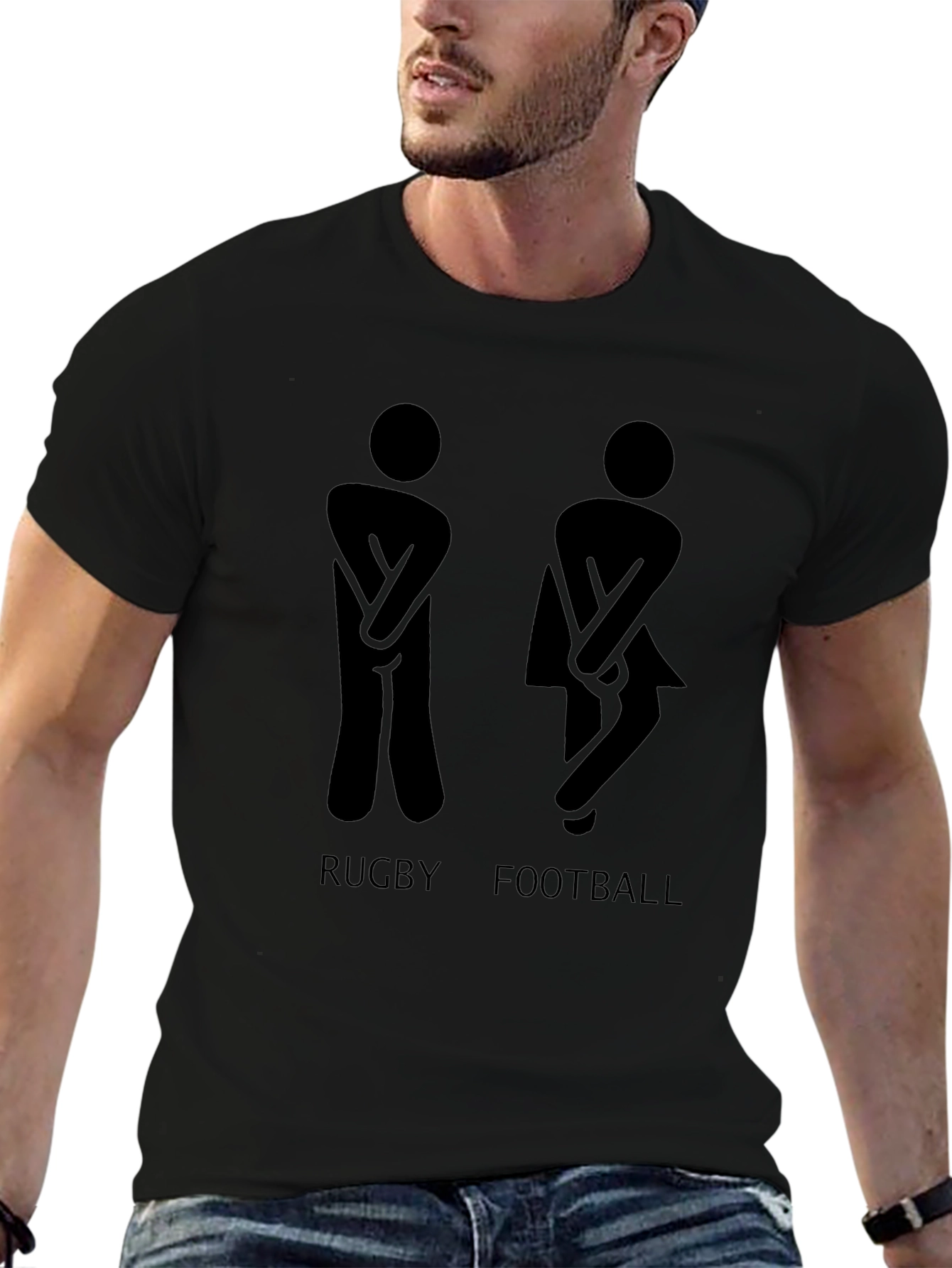 Funny Rugby Football Humor Graphic Tee