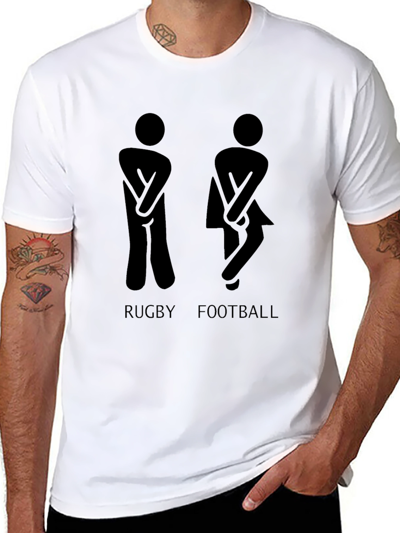 Funny Rugby Football Humor Graphic Tee
