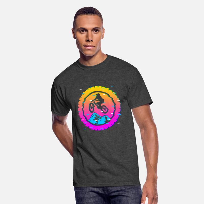 Mountain Bike Vaporwave Biker Biking Retro Glitch