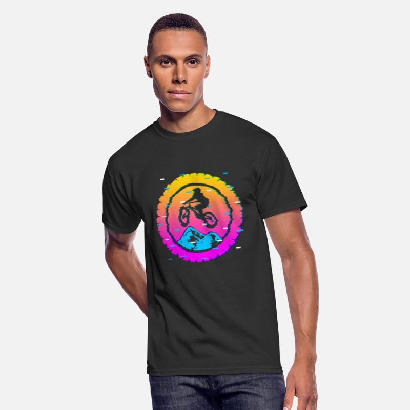 Mountain Bike Vaporwave Biker Biking Retro Glitch