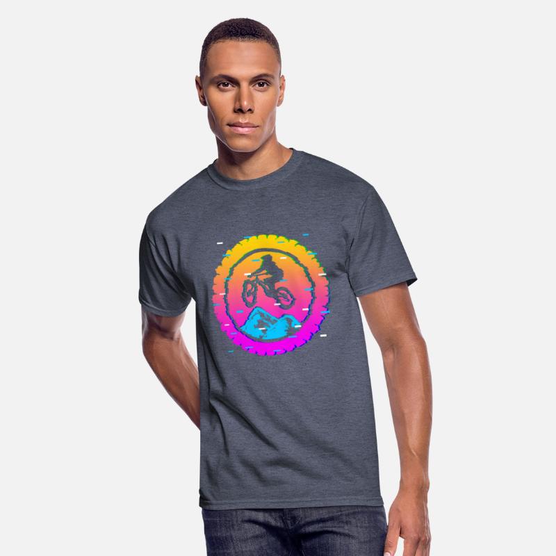 Mountain Bike Vaporwave Biker Biking Retro Glitch