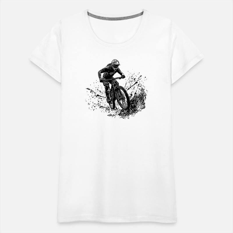 Mountain Mountain Bikers Mud Splash Descent