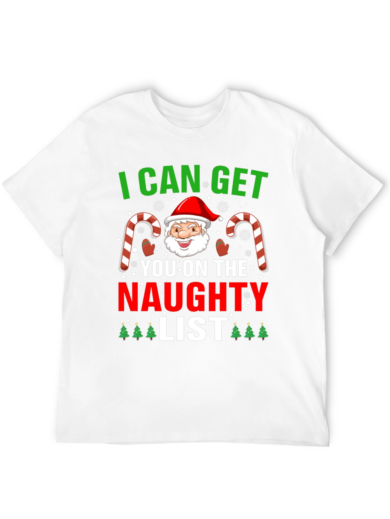 Naughty List Santa Graphic Tee