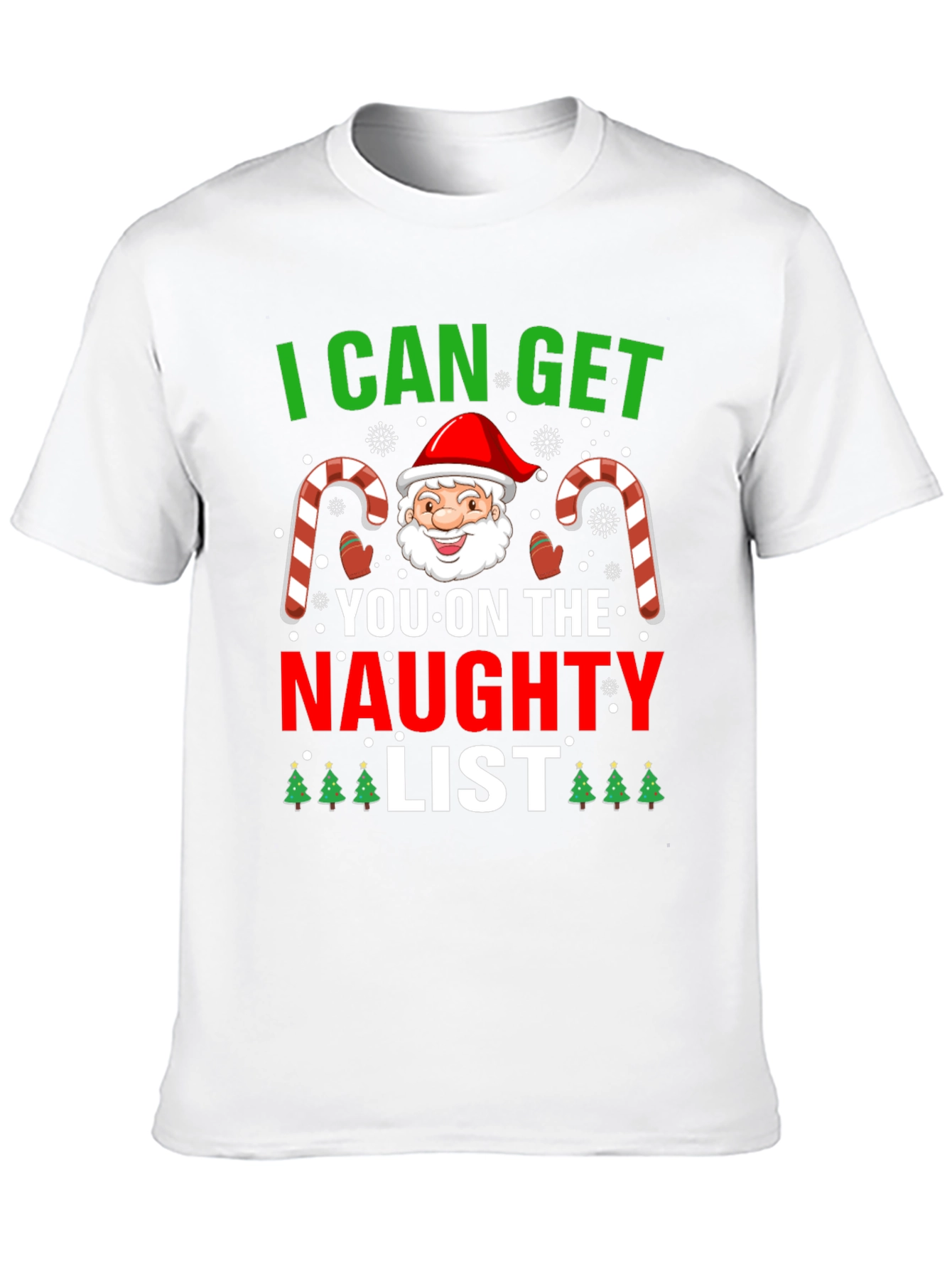 Naughty List Santa Graphic Tee