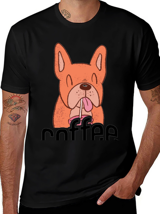 Dog & Coffee Graphic T-Shirt - Unisex