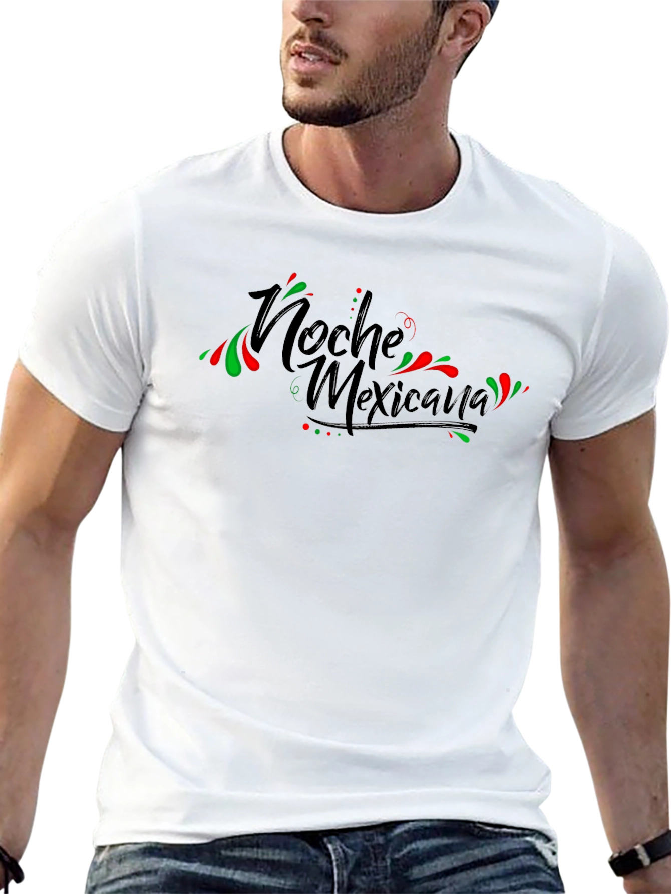 Noche Mexicana Black Graphic T-Shirt