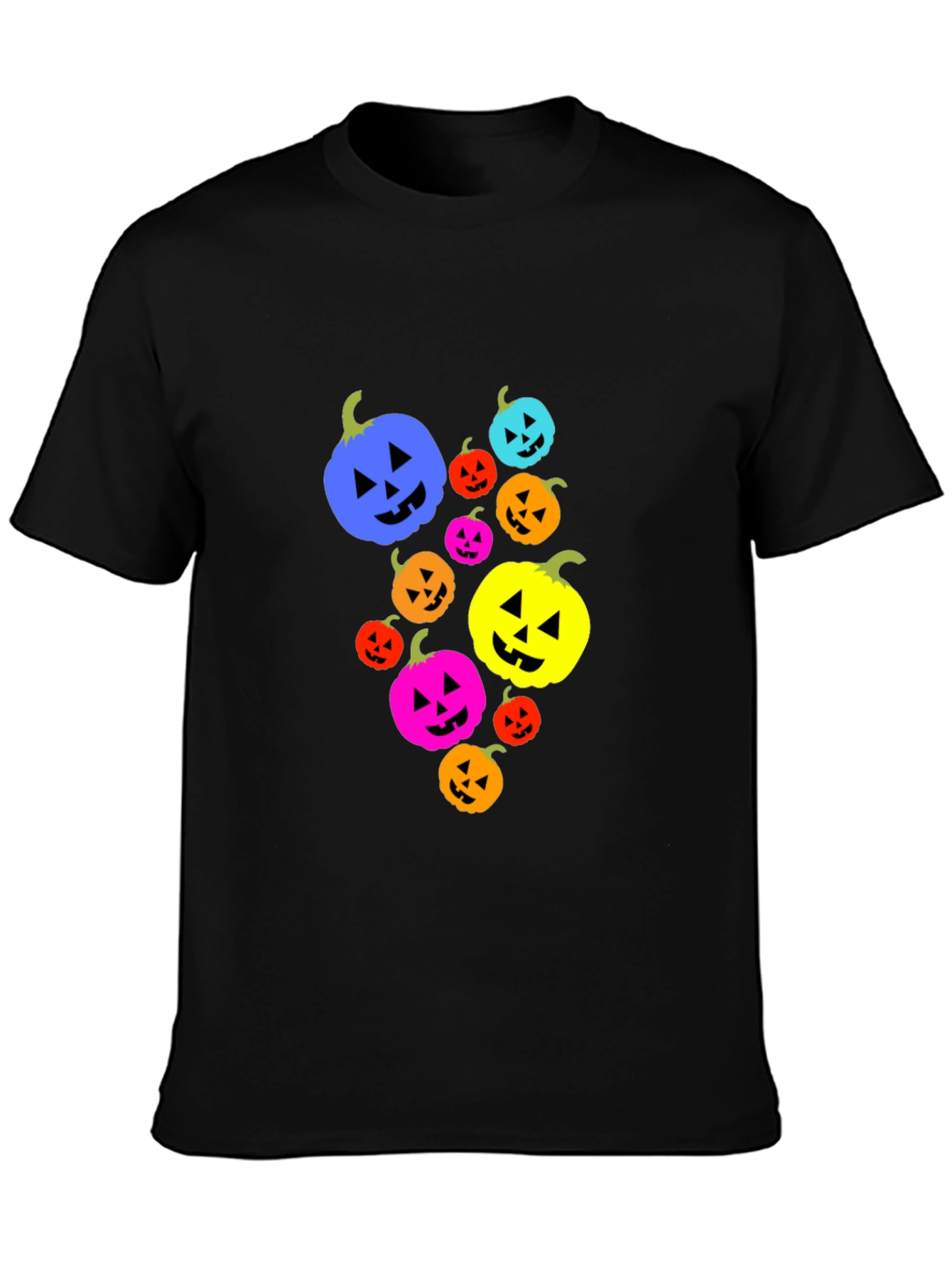Halloween Pumpkin Patch T-Shirt - Mens Black Tee