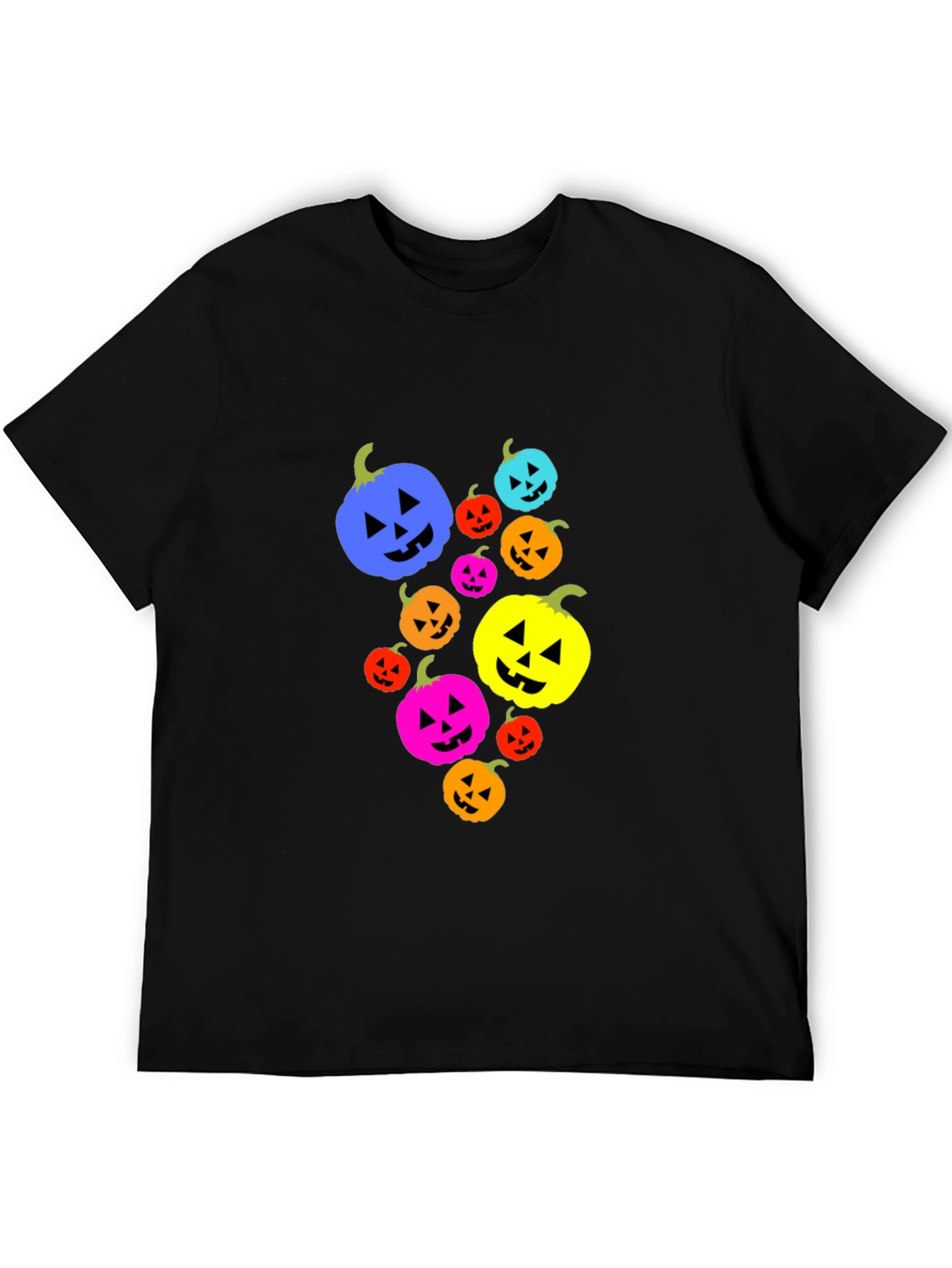 Halloween Pumpkin Patch T-Shirt - Mens Black Tee