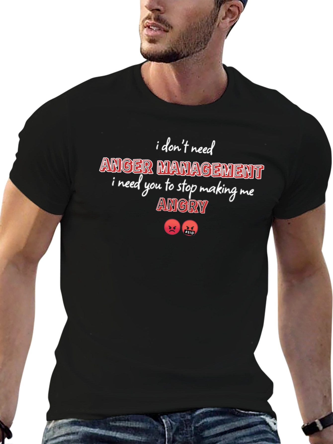 Anger Management Graphic Tee - Sarcastic Humor Shirt