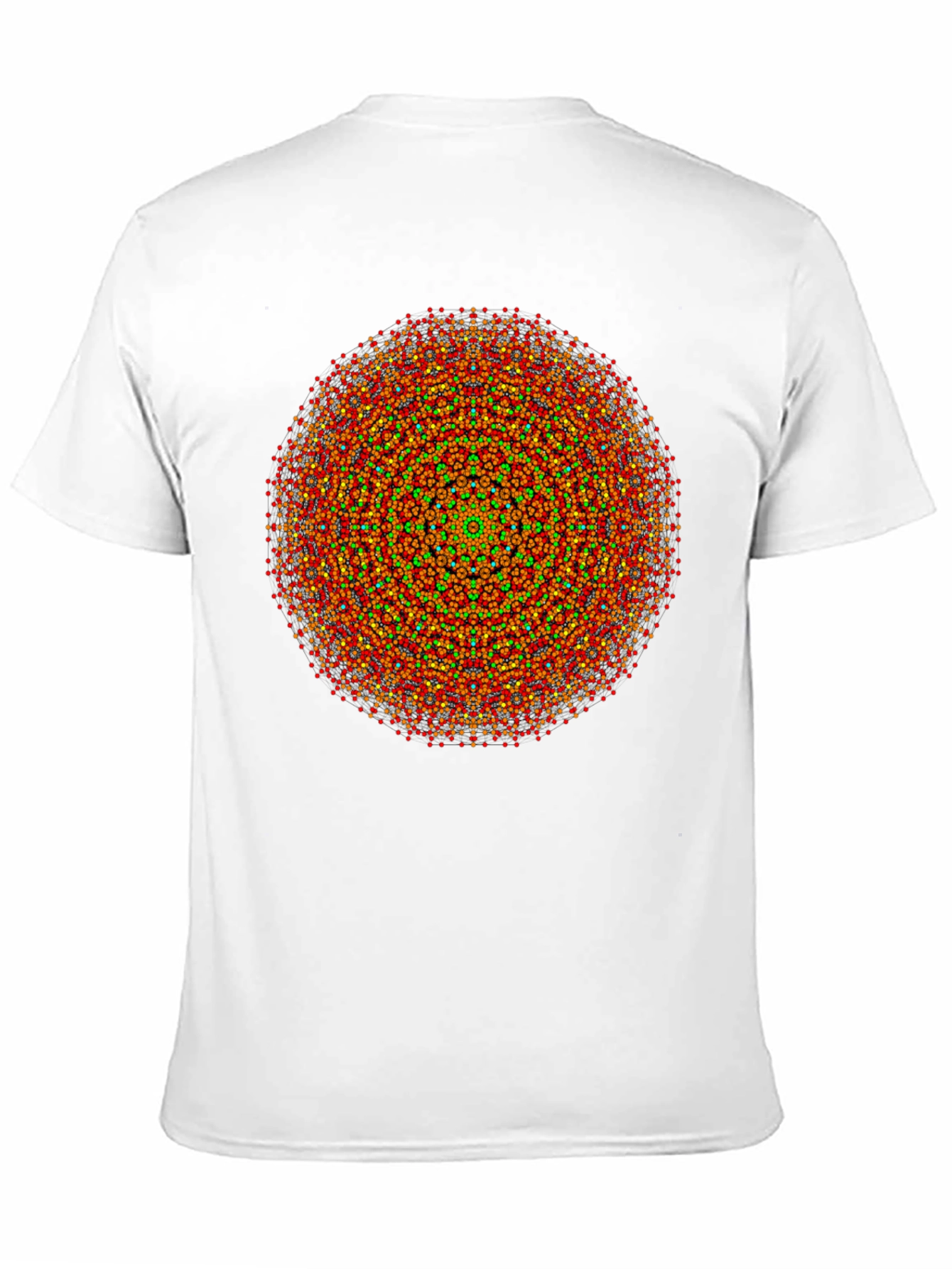 Vibrant Mandala Graphic Tee - Black Cotton Comfort