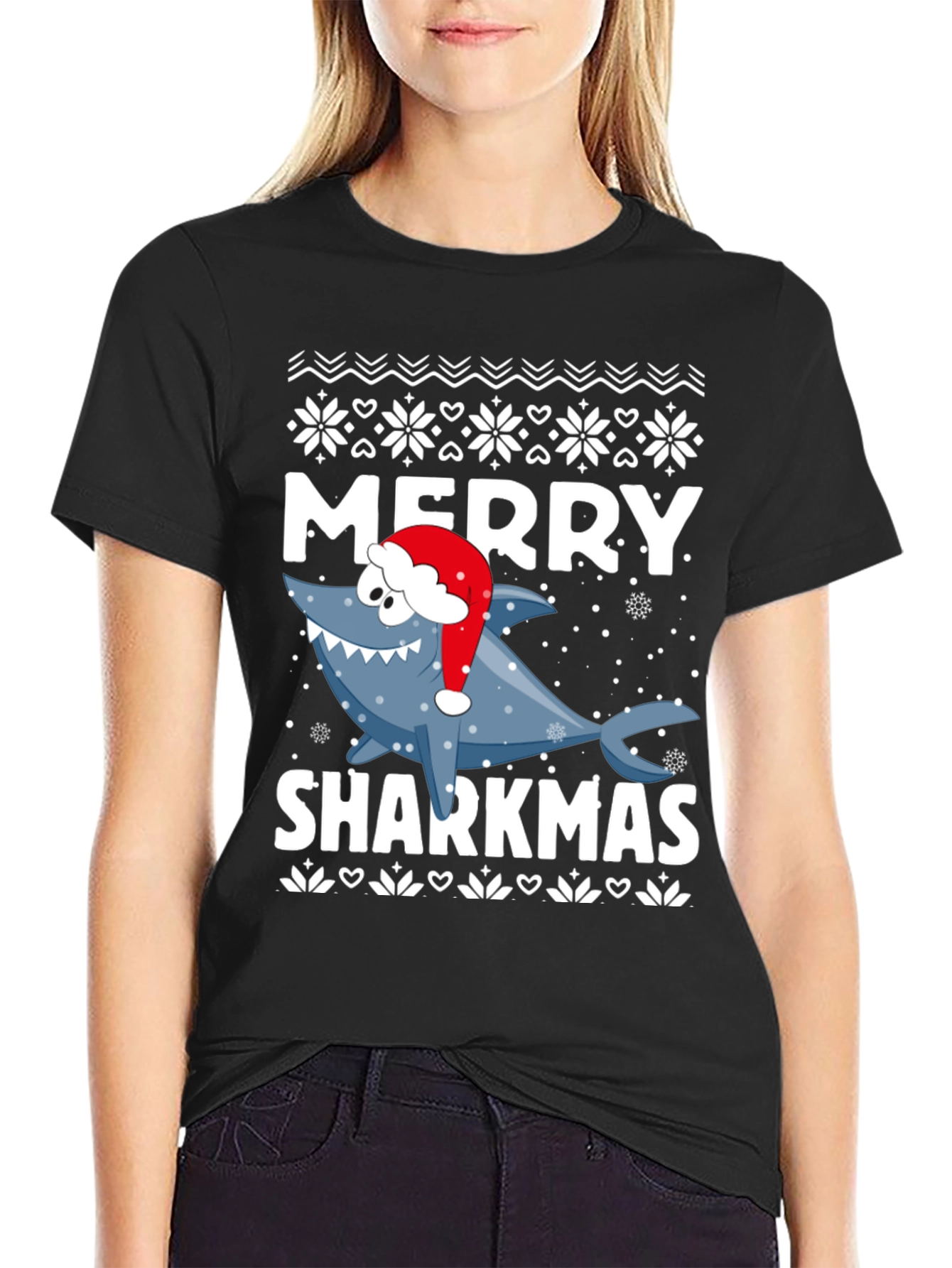 Merry Sharkmas Holiday T-Shirt