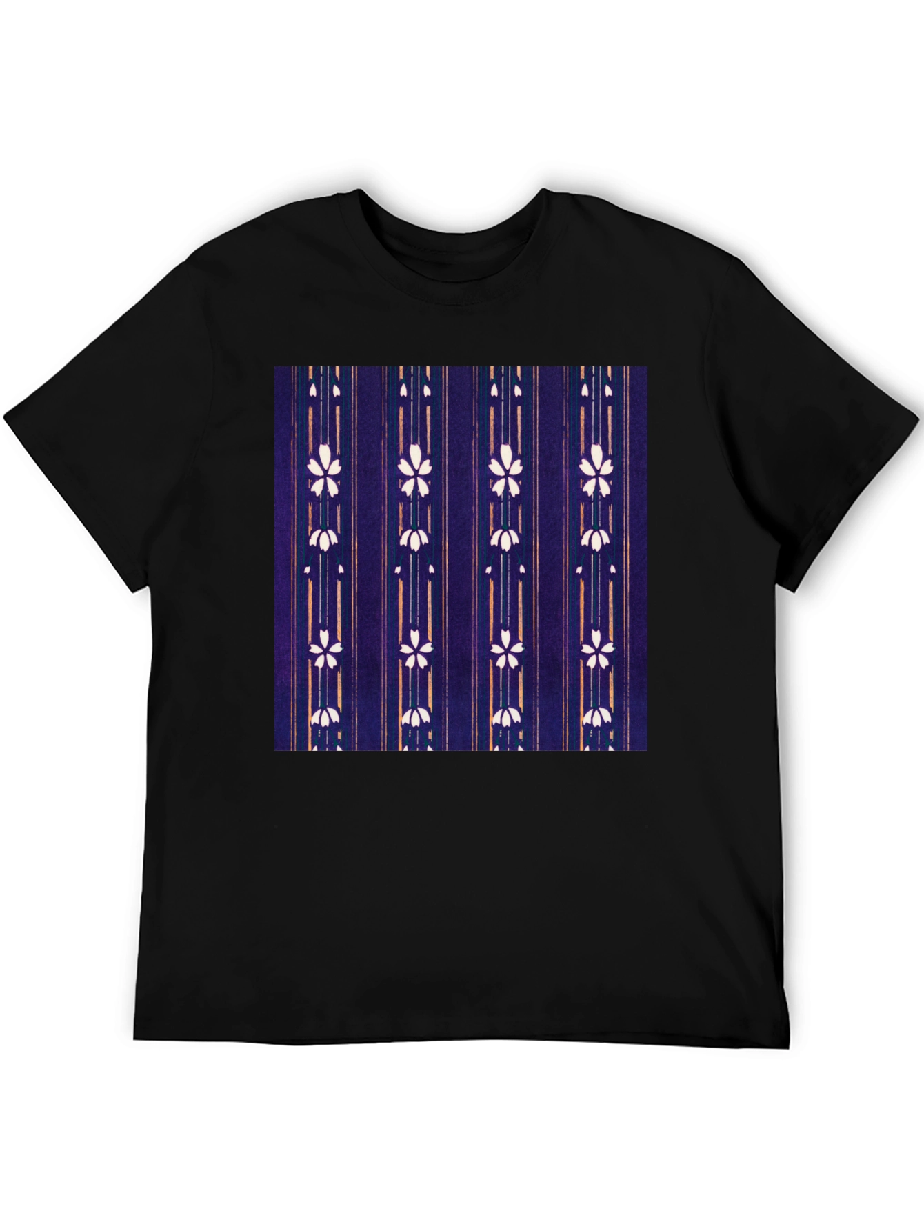 Floral Pattern Tee - Unique Japanese Style Shirt