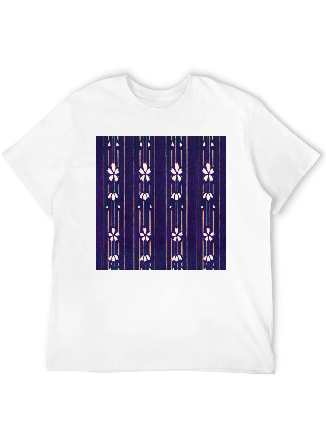 Floral Pattern Tee - Unique Japanese Style Shirt
