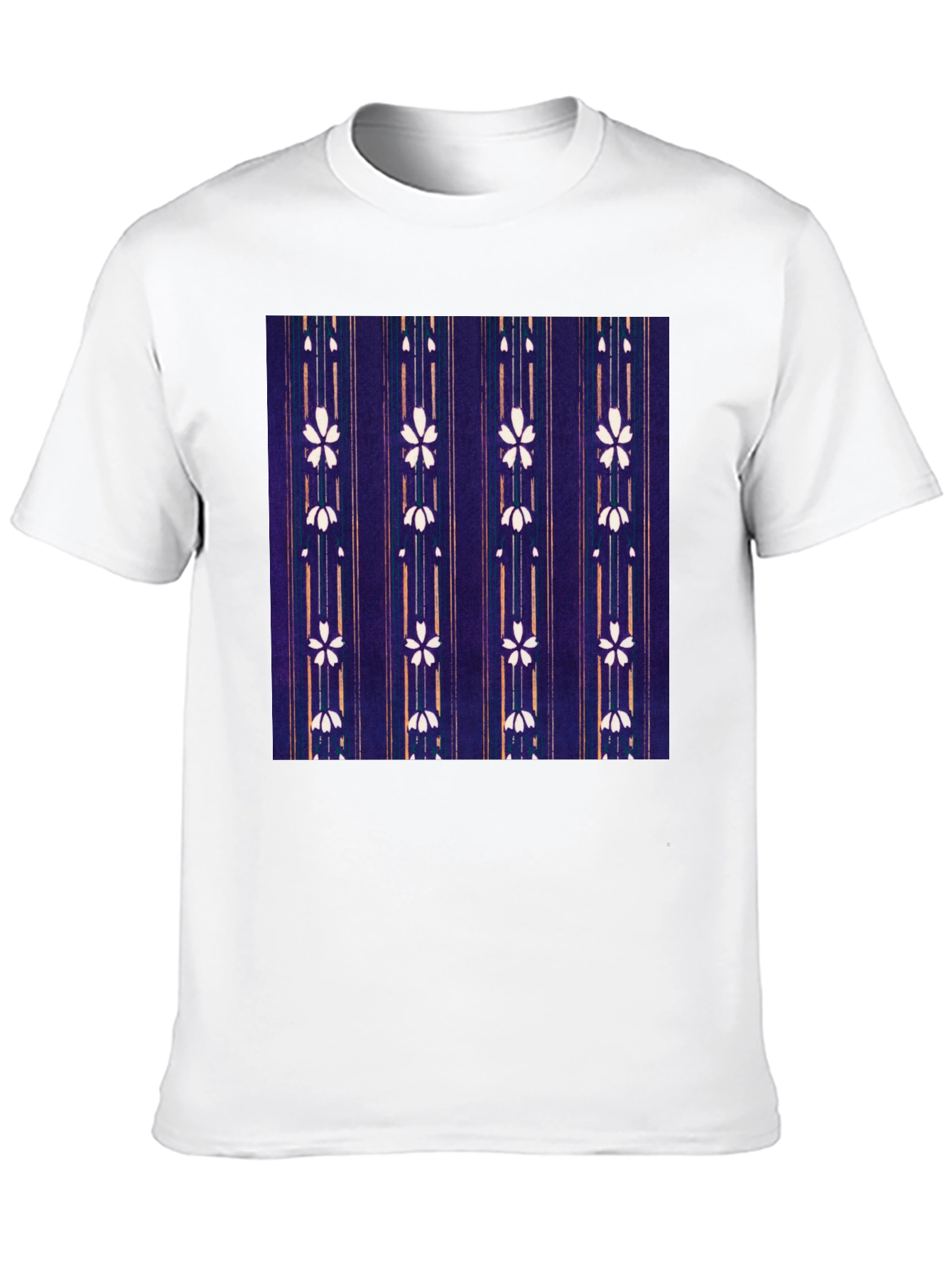 Floral Pattern Tee - Unique Japanese Style Shirt