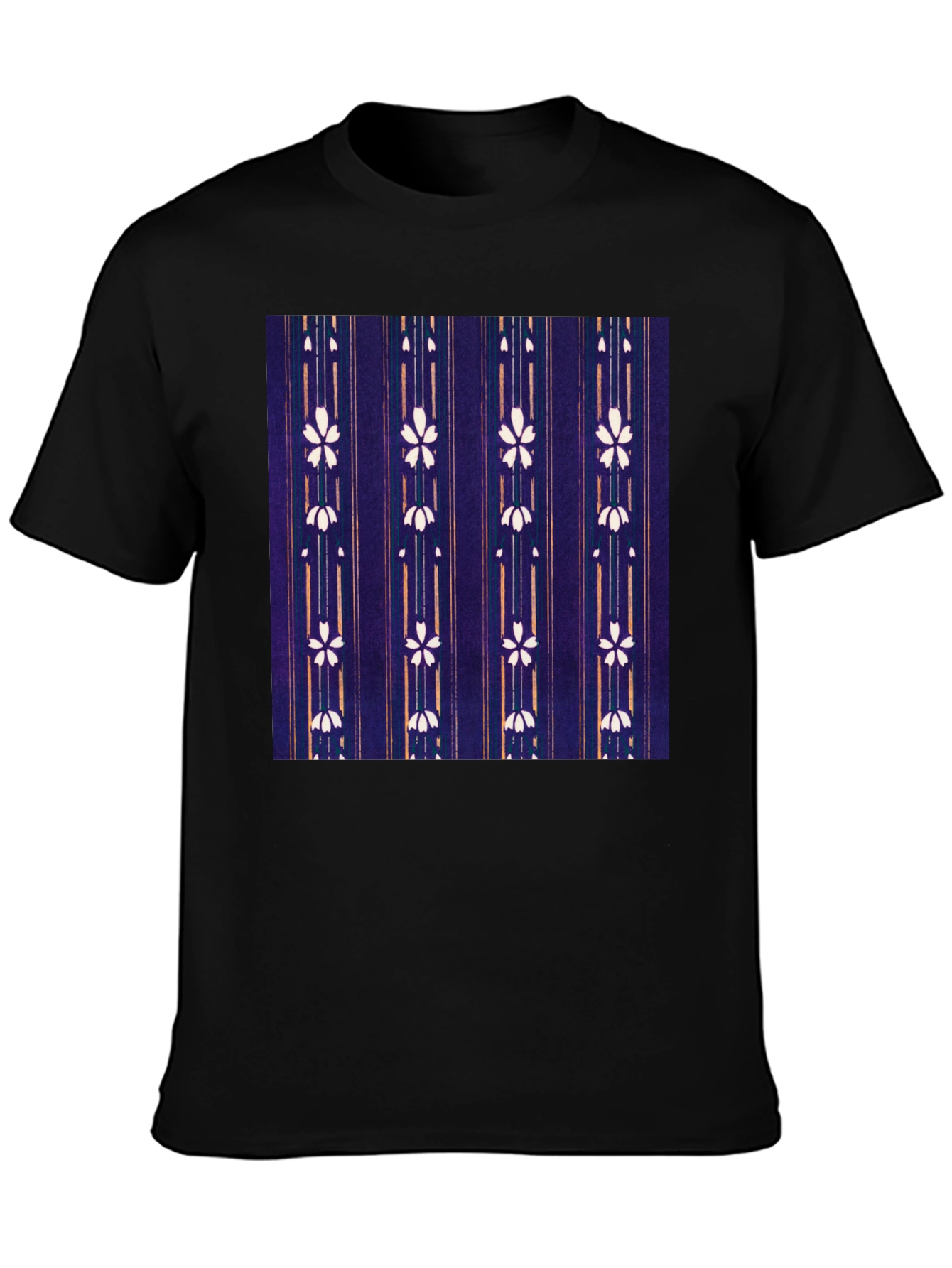 Floral Pattern Tee - Unique Japanese Style Shirt