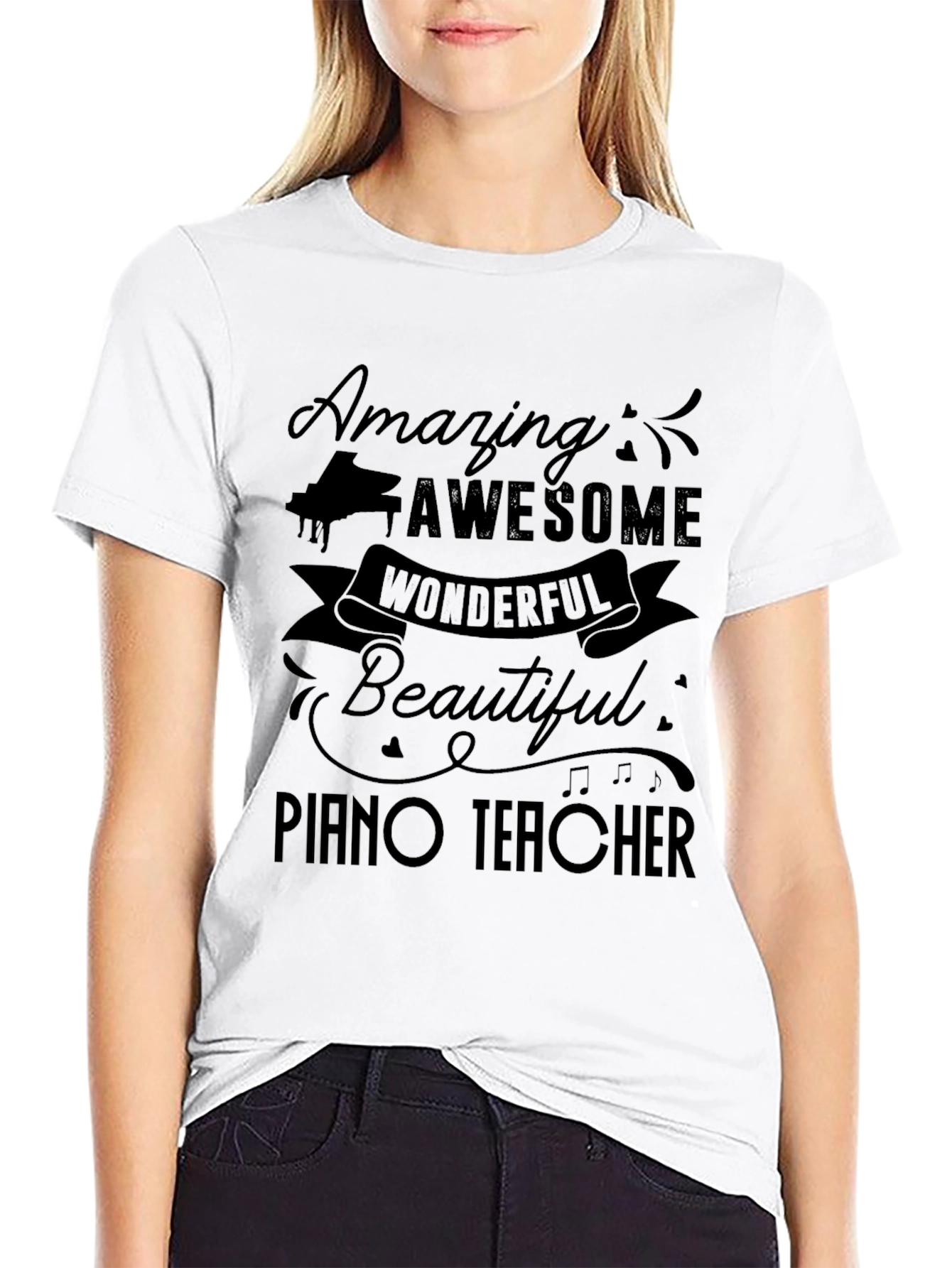Amazing Piano Teacher Graphic T-Shirt