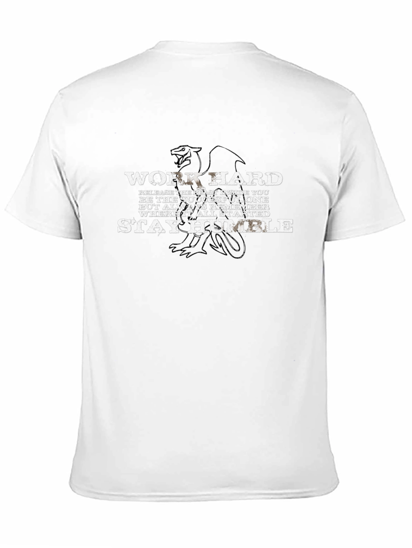 Motivational Work Hard Stay Humble Graphic T-Shirt