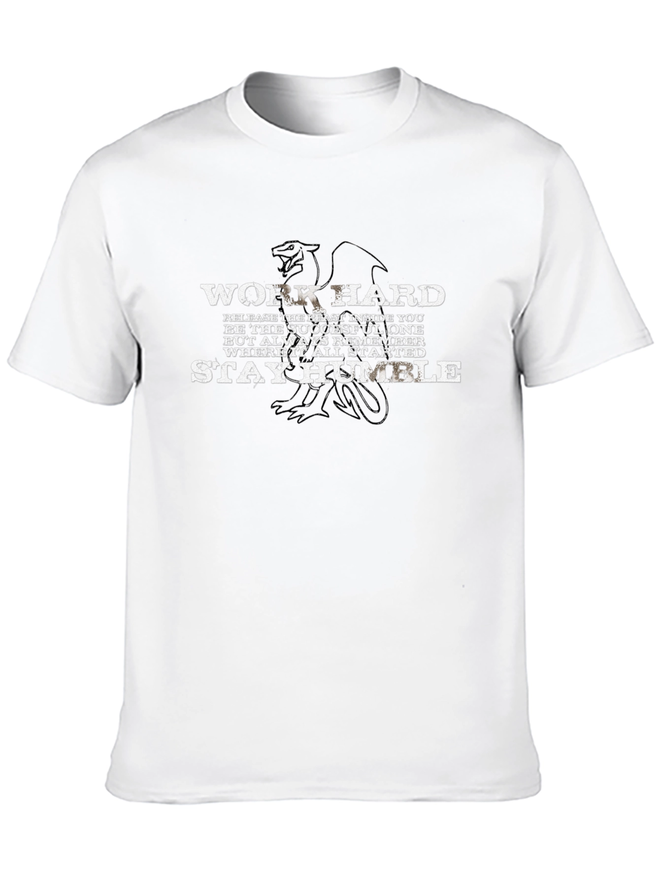 Motivational Work Hard Stay Humble Graphic T-Shirt