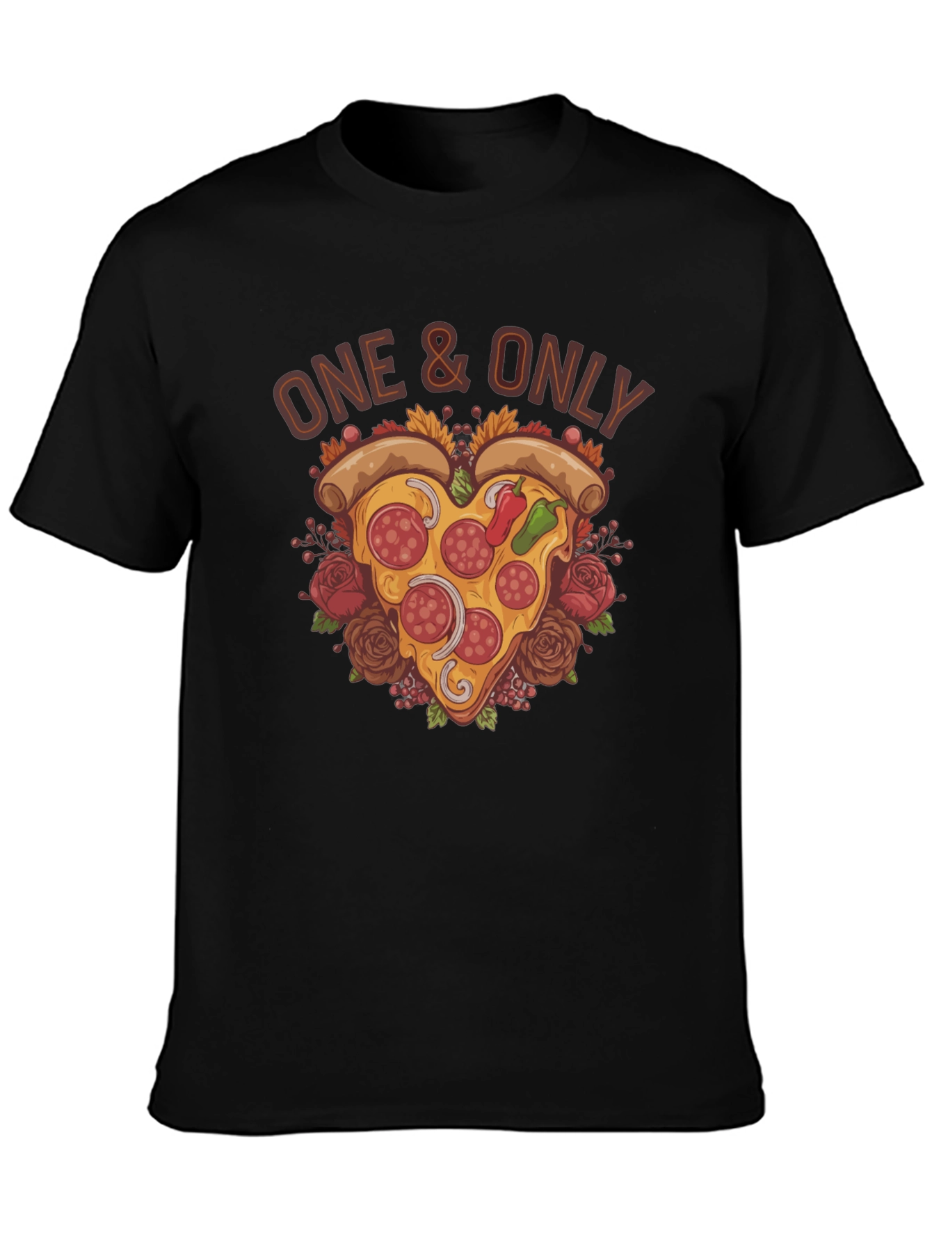 One & Only Pizza Heart Graphic T-Shirt