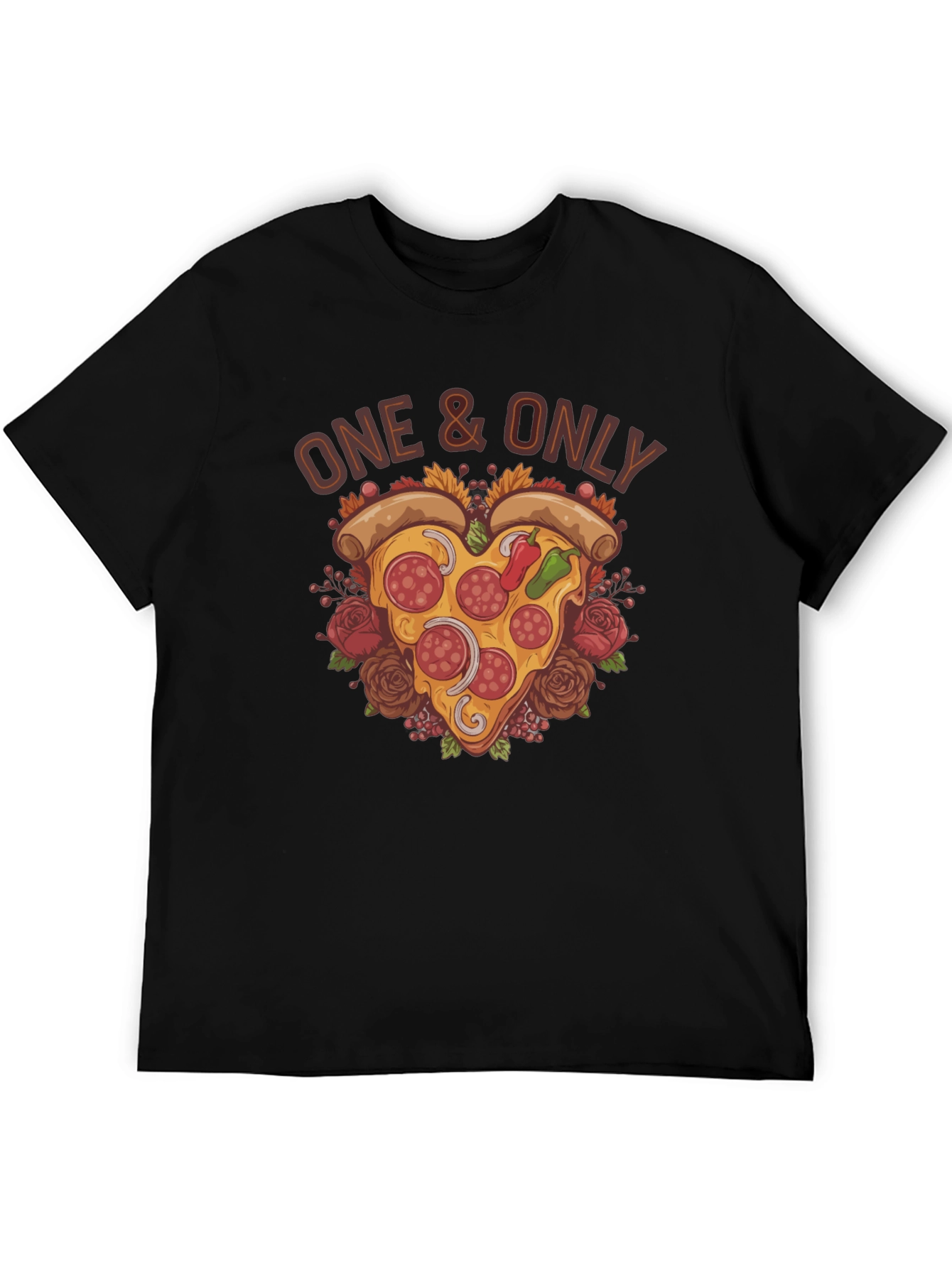 One & Only Pizza Heart Graphic T-Shirt