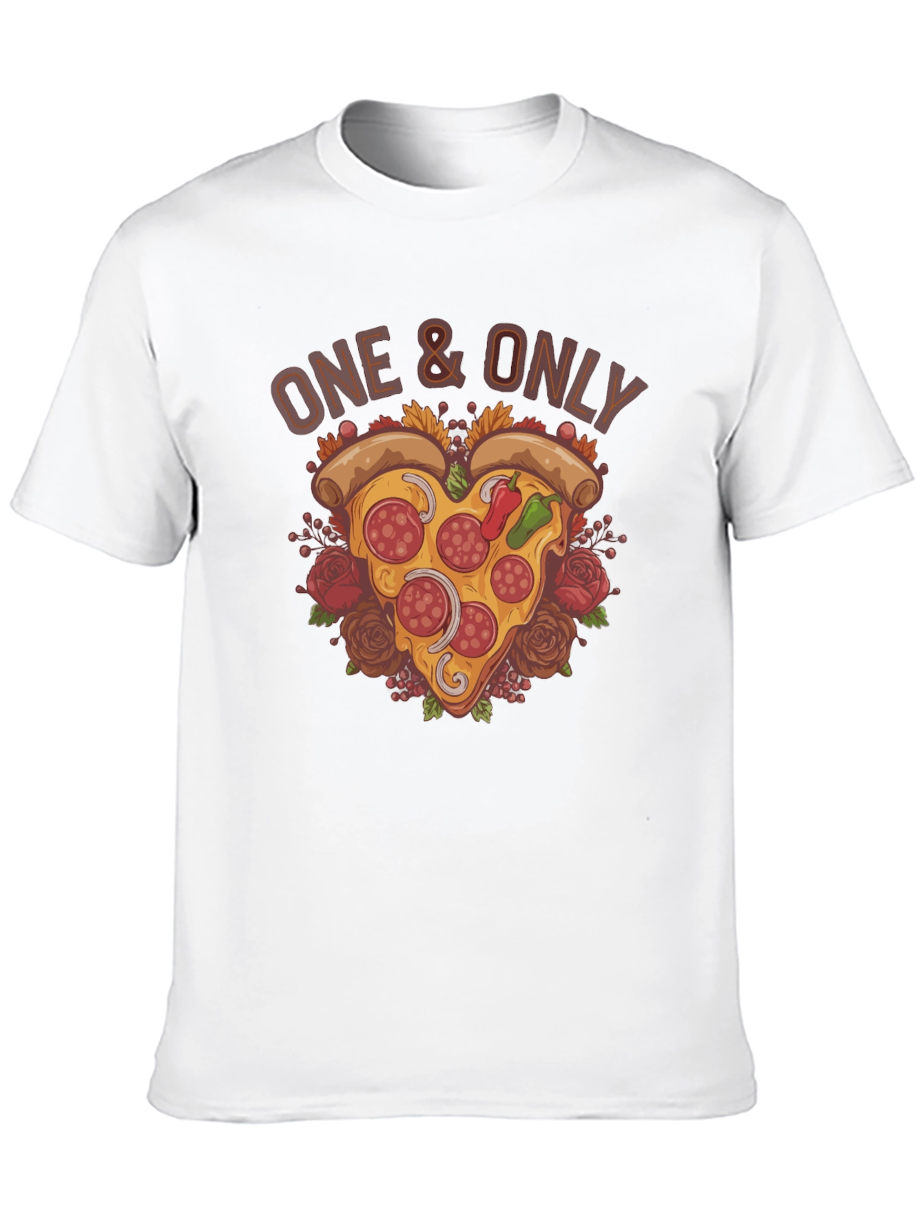 One & Only Pizza Heart Graphic T-Shirt