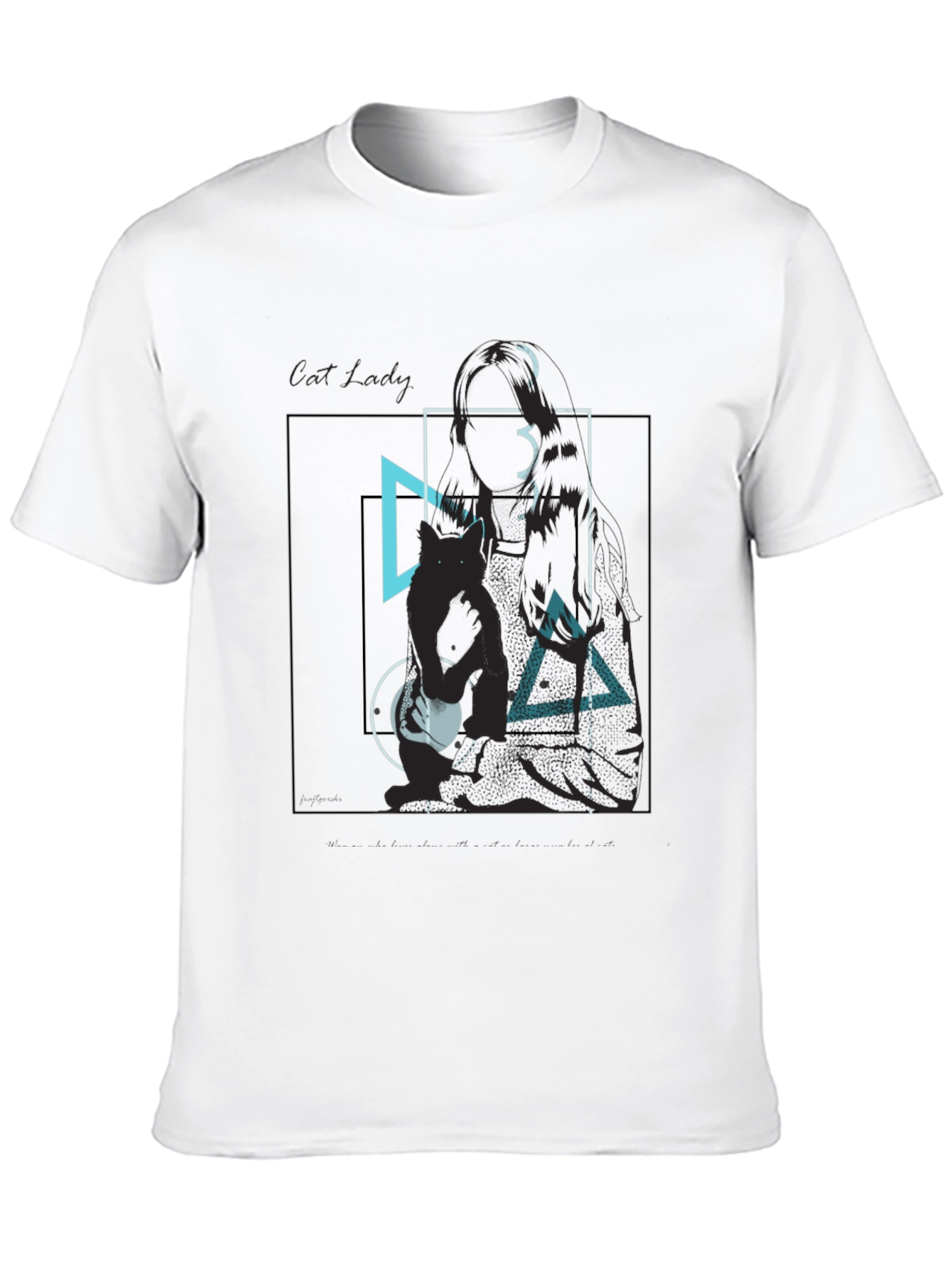 Abstract Graphic Black T-Shirt - Modern Streetwear
