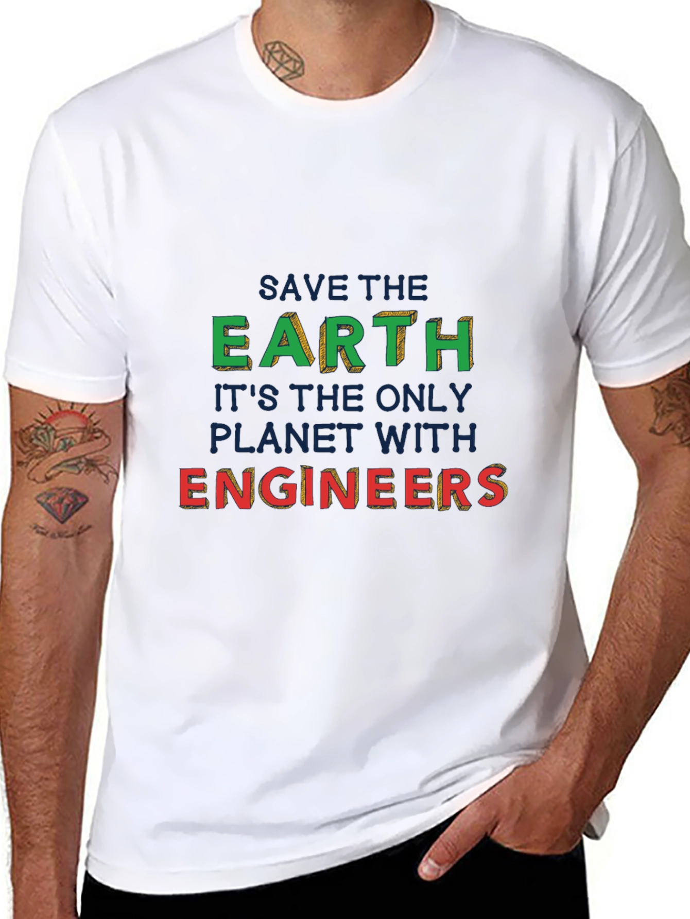 Save the Earth Engineer T-Shirt