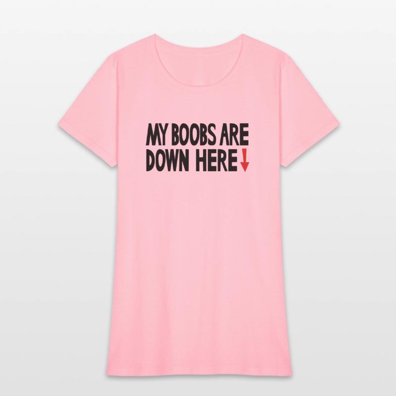 My boobs are down here, My eyes are up here parody