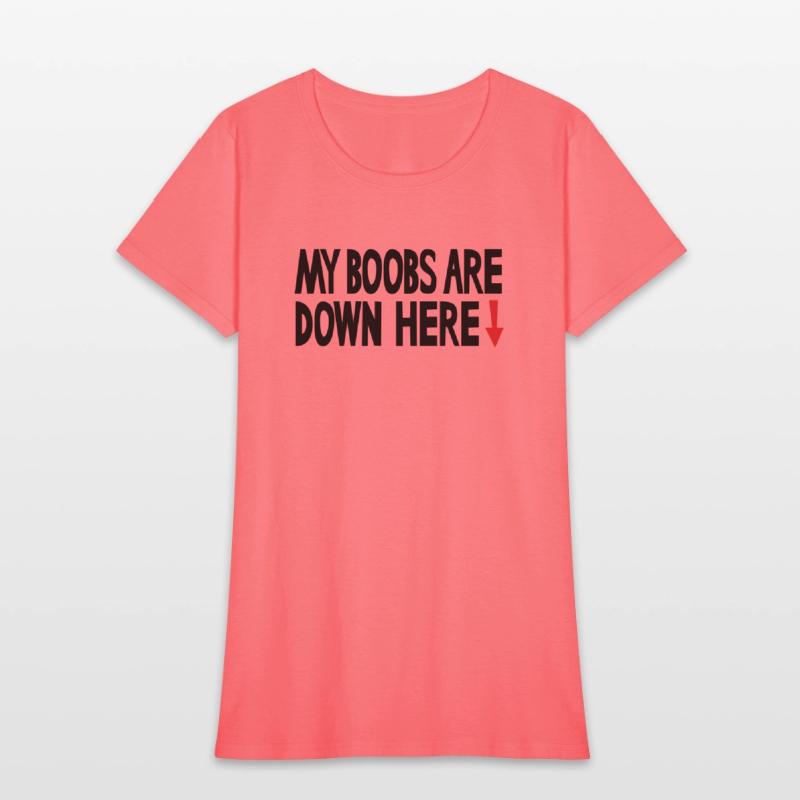 My boobs are down here, My eyes are up here parody