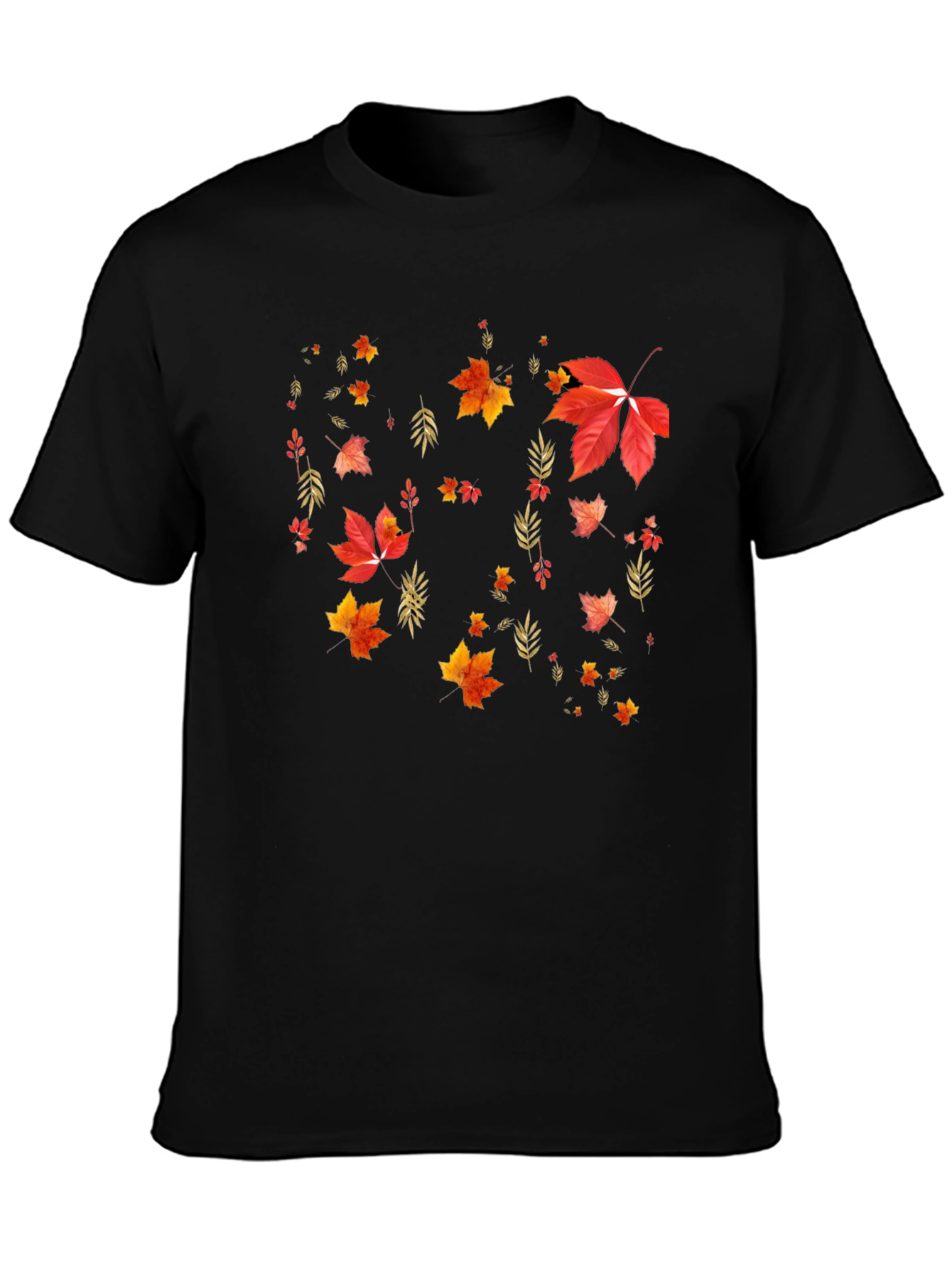 Autumn Leaves Graphic T-Shirt - Stylish Fall Design