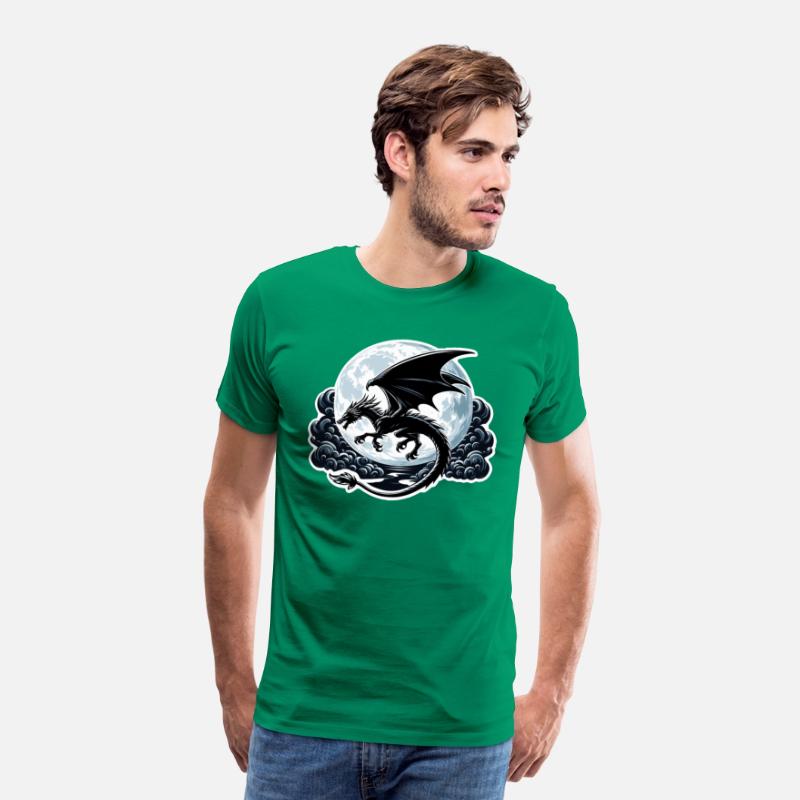 Mystical Dragon Silhouette