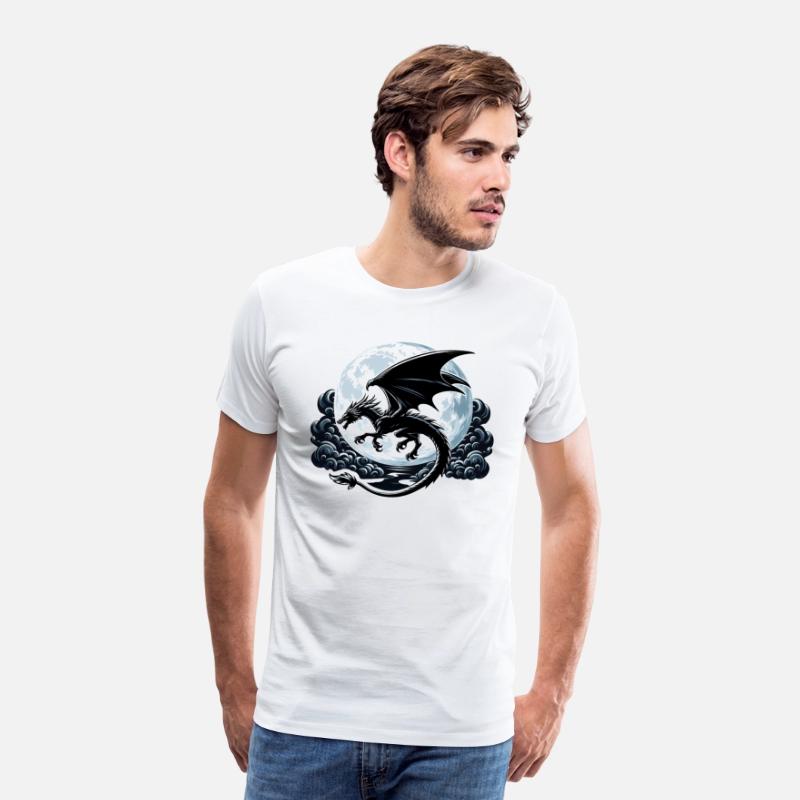 Mystical Dragon Silhouette