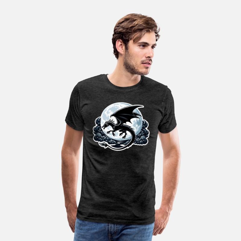 Mystical Dragon Silhouette