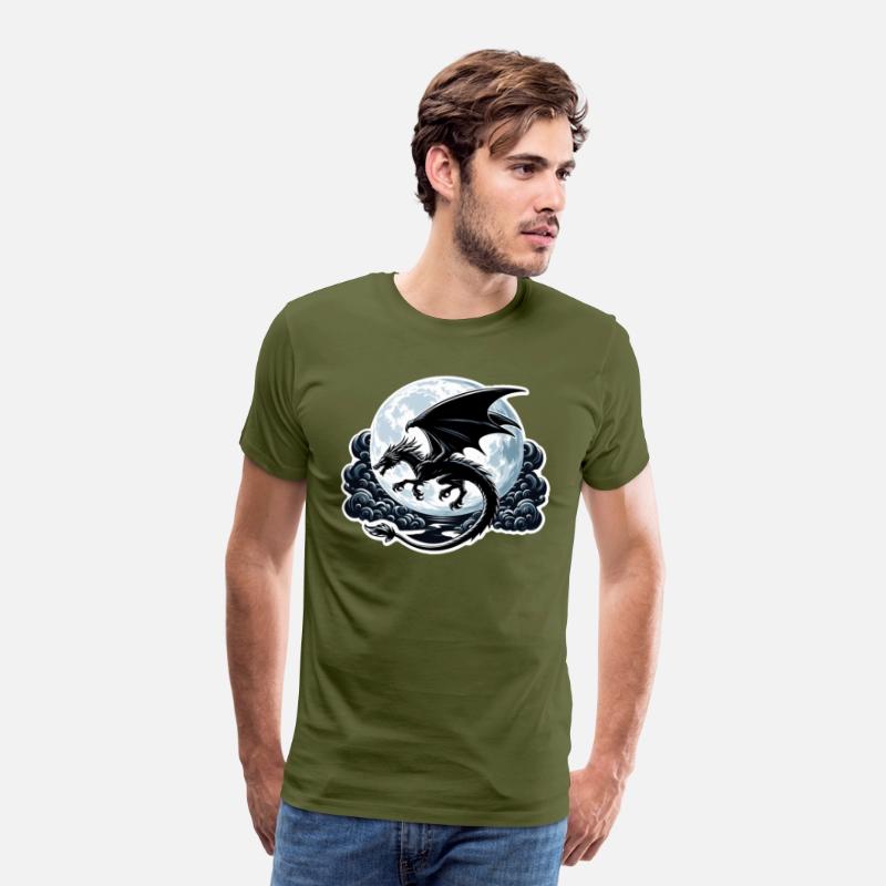 Mystical Dragon Silhouette
