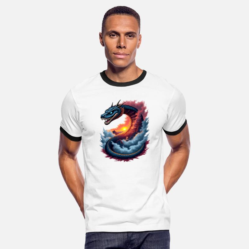 Mythical Snake with Sunset Year of the Snake 2025