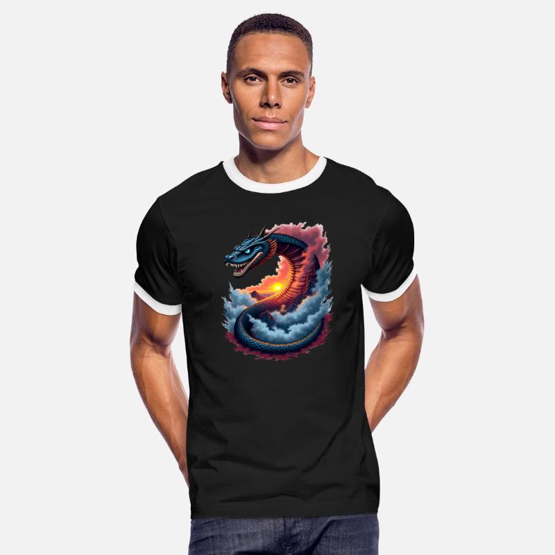Mythical Snake with Sunset Year of the Snake 2025