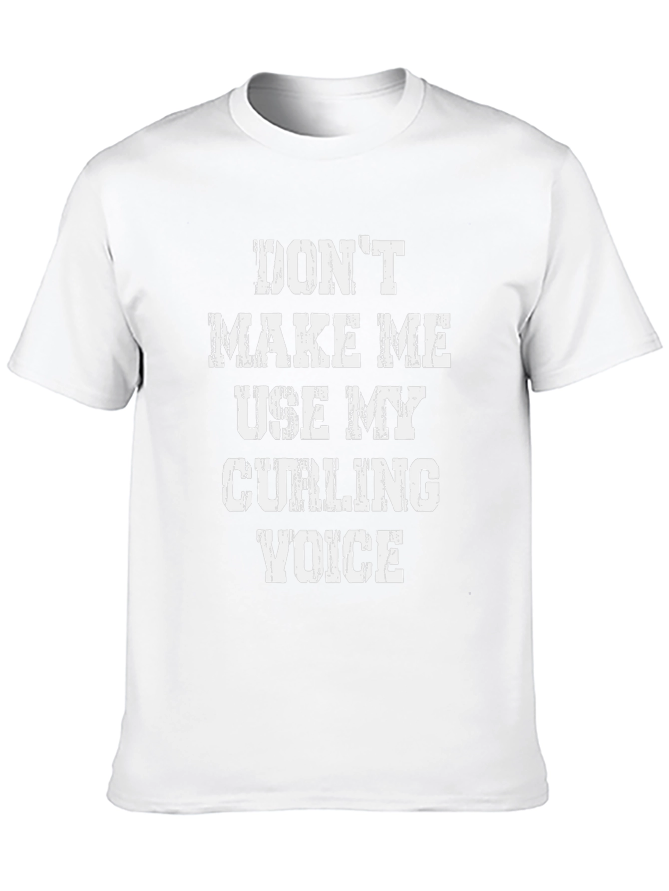 Curling Voice T-Shirt - Funny Curling Apparel