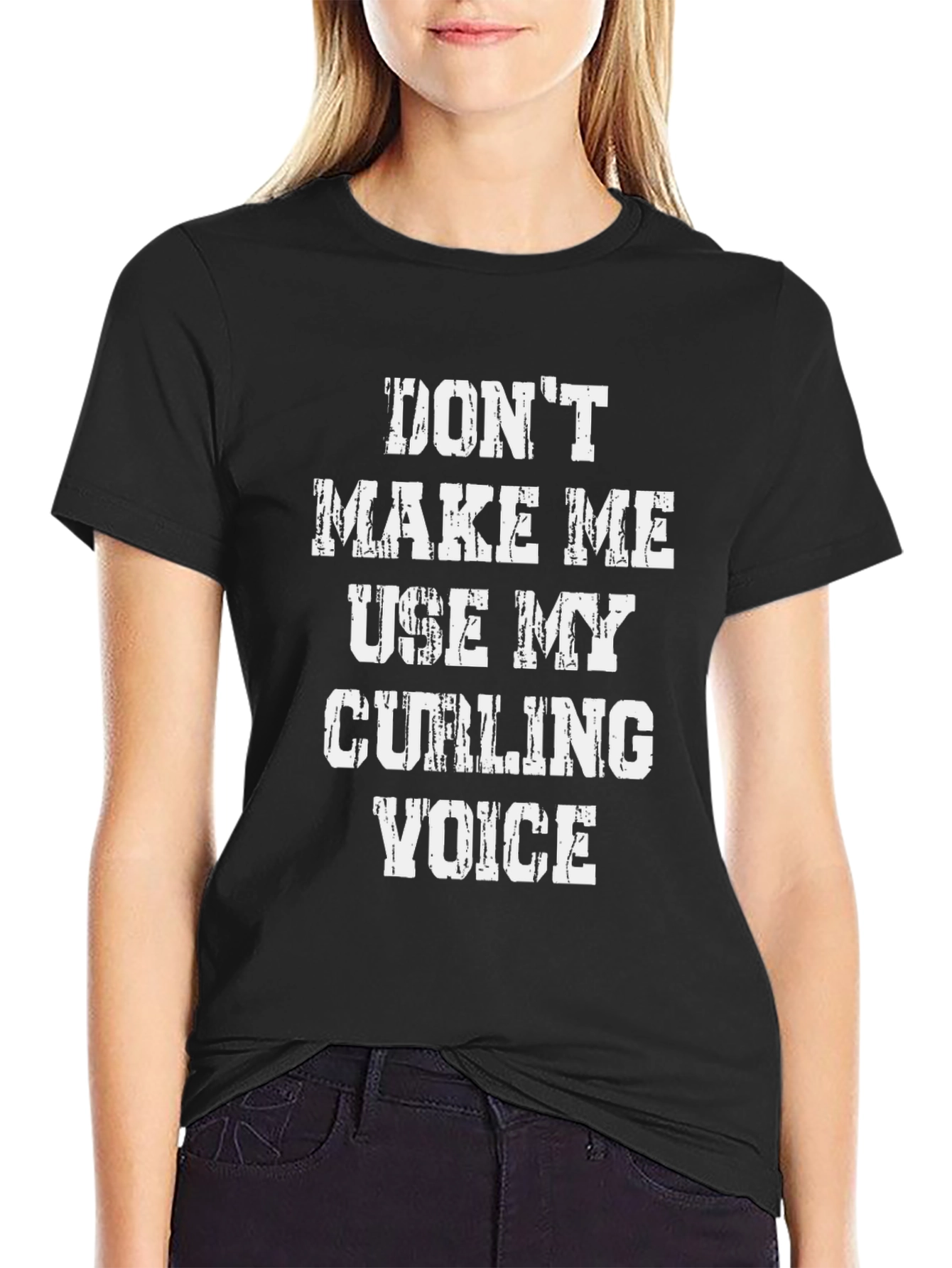 Curling Voice T-Shirt - Funny Curling Apparel