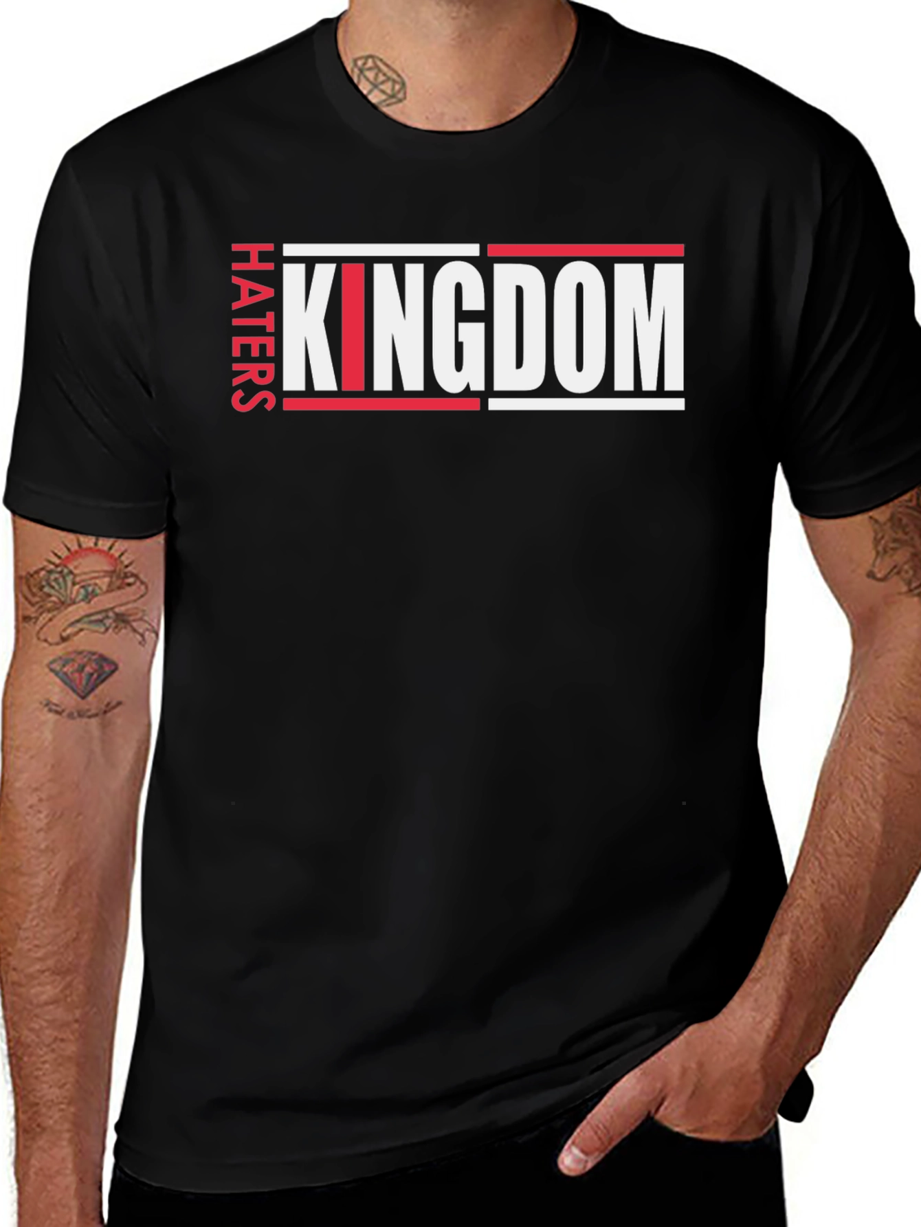 Haters Kingdom Black Graphic Tee