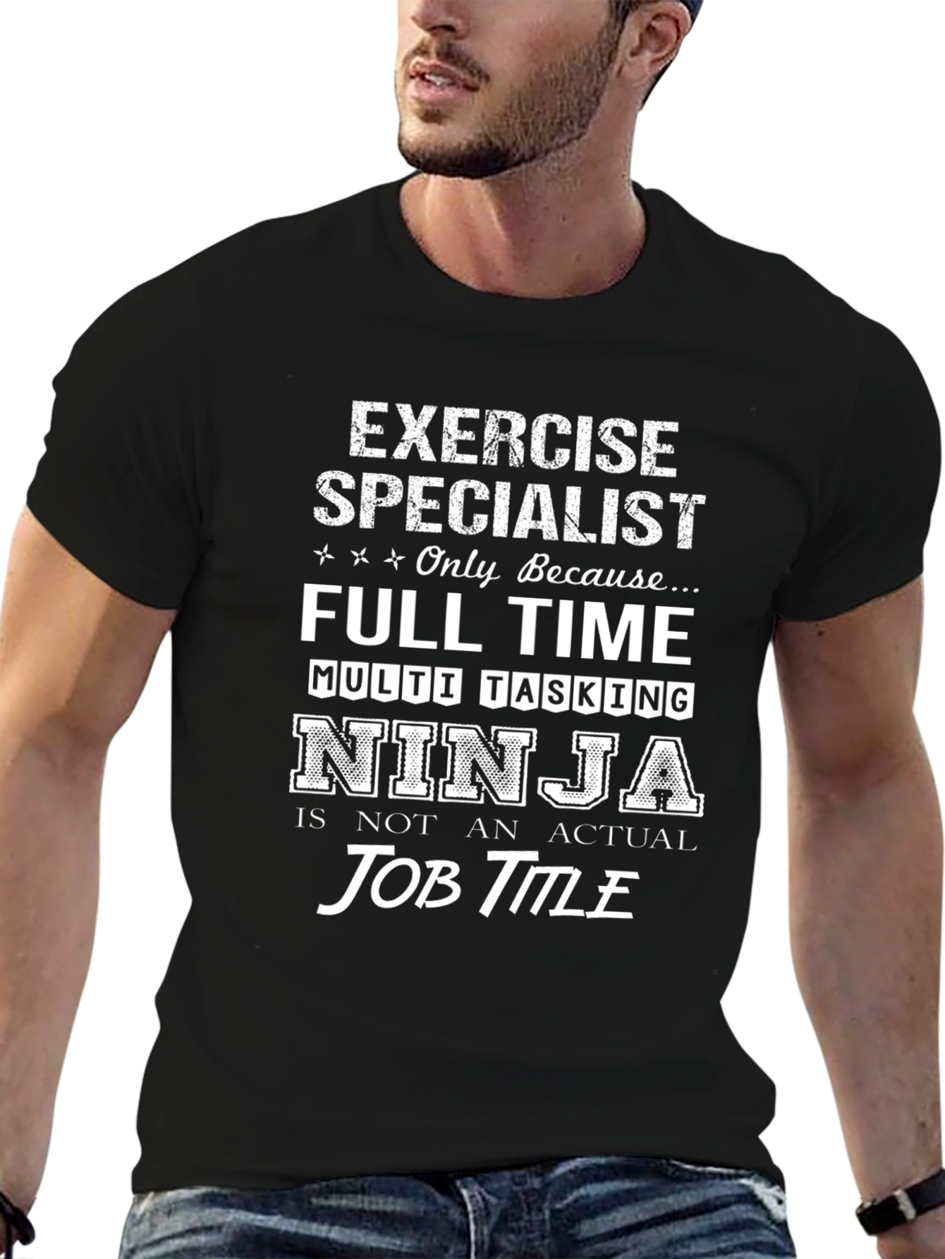 Exercise Specialist Ninja Job Title T-Shirt
